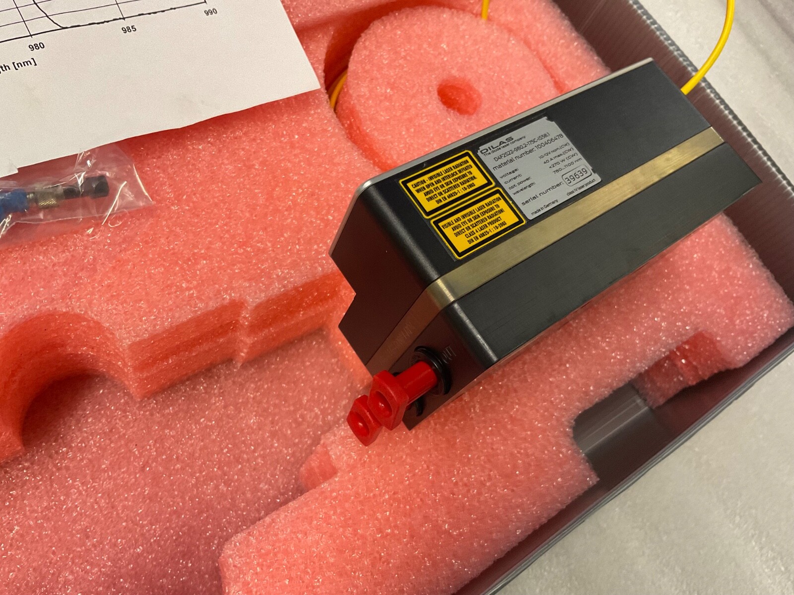 Rofin Dilas D4F2S22-980.2-175C-IS58.1 Continuous Wave-Operation Coherent AS IS