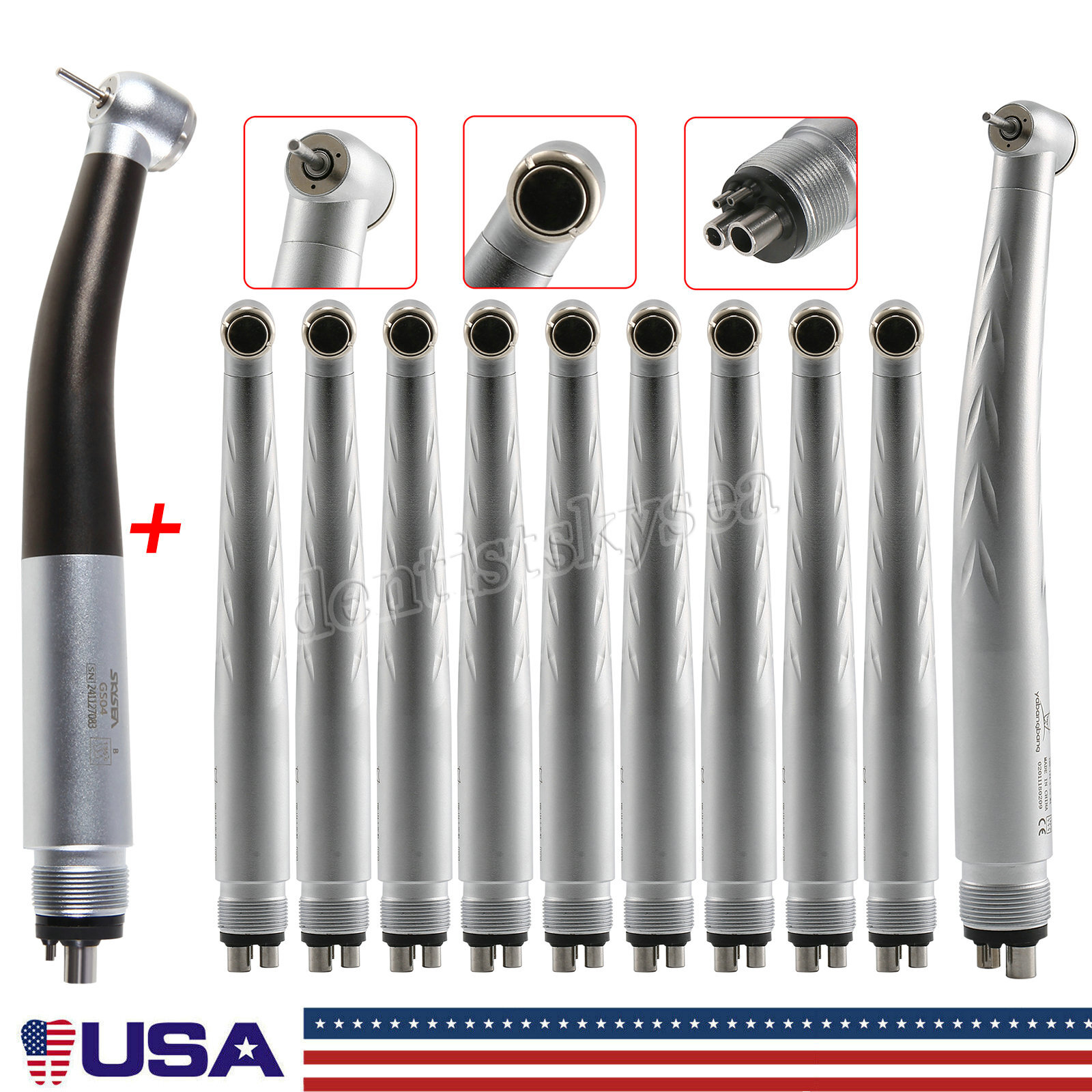Dental High Speed Turbine Handpiece 3-Way Spray 4H Y3BM / 4 Water spray SK-500