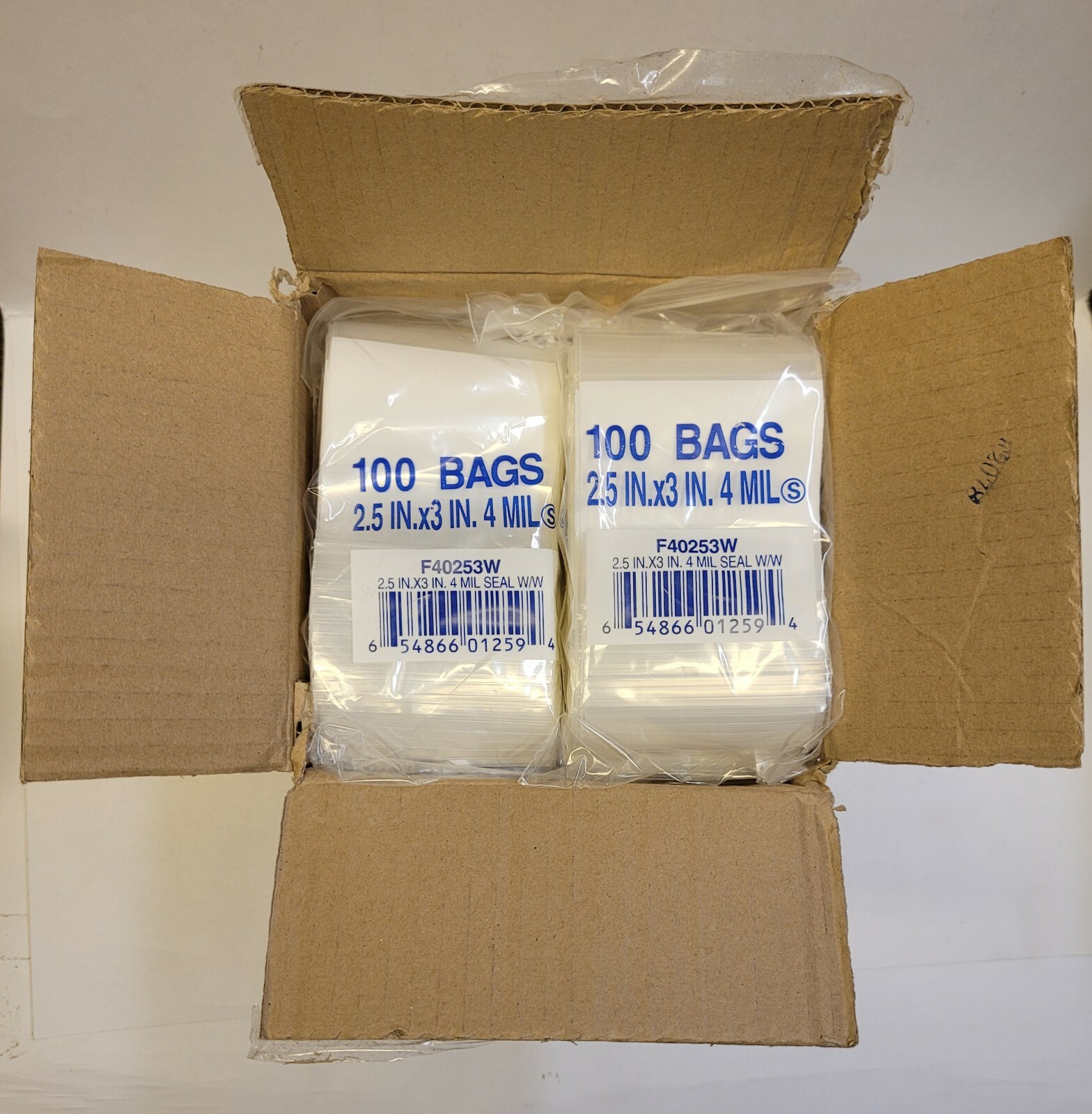 LK Plastics L.D. Poly Seal-Top Bags 2-1/2 x3 4 Mil 1000Count