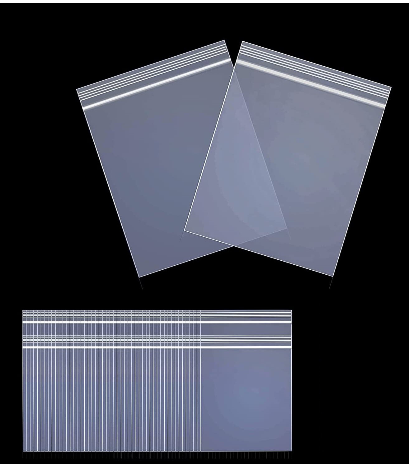 Clear Reclosable Plastic 2-Mil Ziplock Bags Poly Jewelry Zipper Baggies(1.5″x2″)