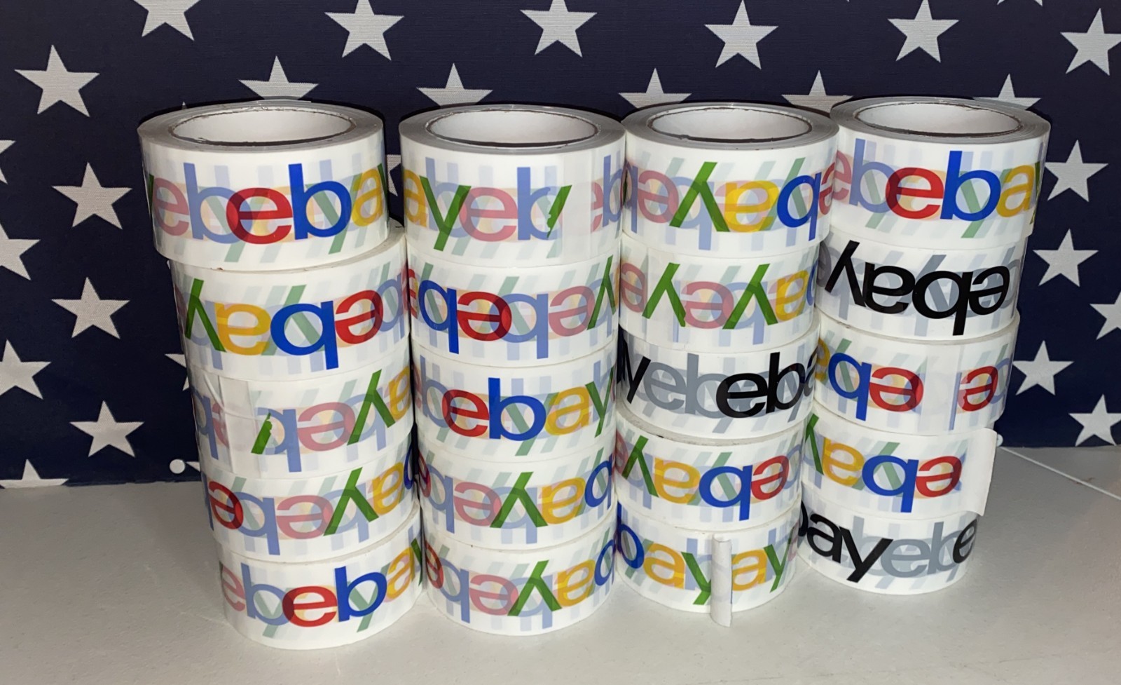 2″ x 75 yards Official eBay Branded Packaging Tape 20 ROLLS Multi Colors