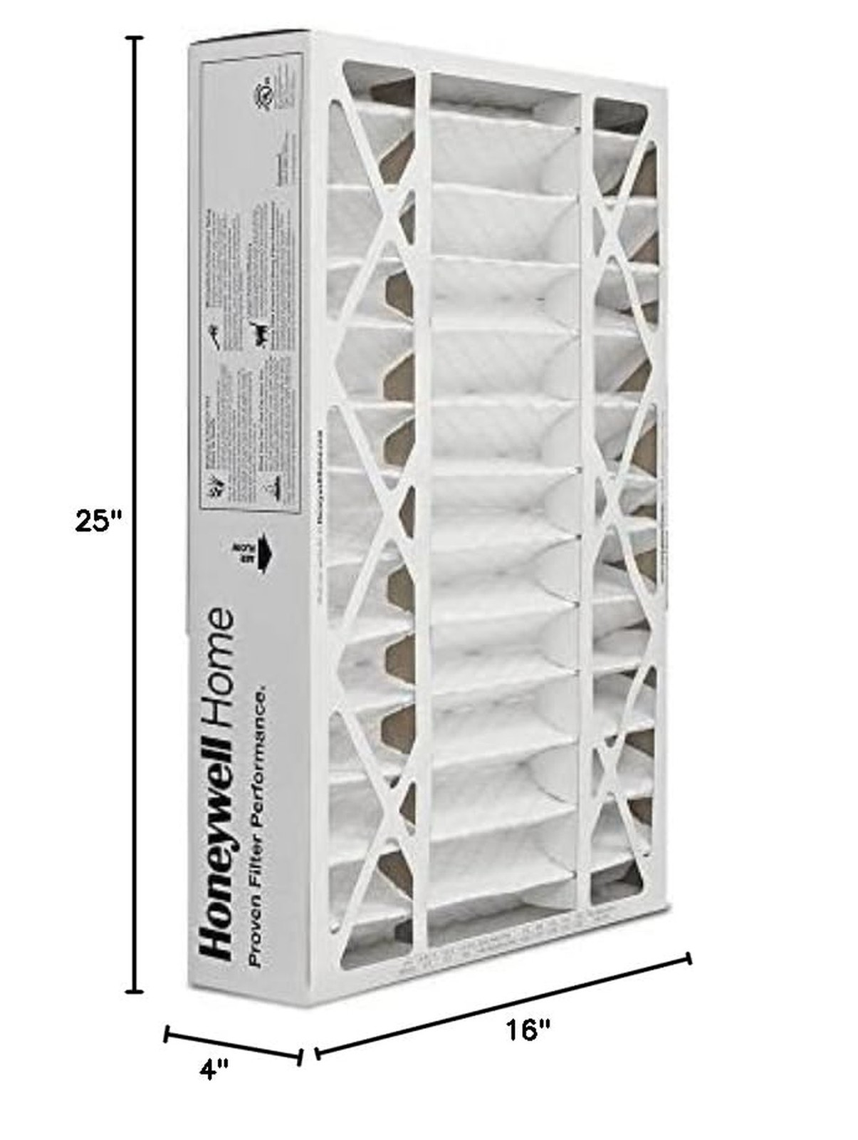 Honeywell Home 16x25x4 MERV 8, AC Furnace Air Filter, 1 PACK (CF408F1625-1PKA…