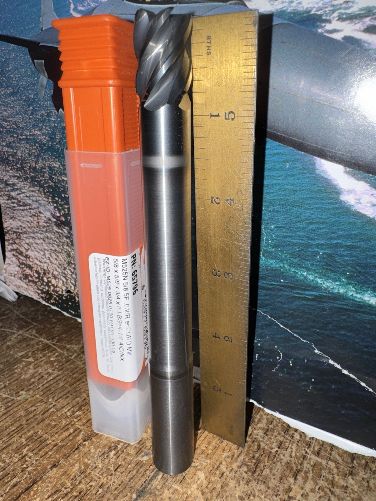 5/8”x 5/8”x 3/4”x 6” 5FL CARB/COAT AlCrNX FINISH END MILL IMCO BRAND NEW
