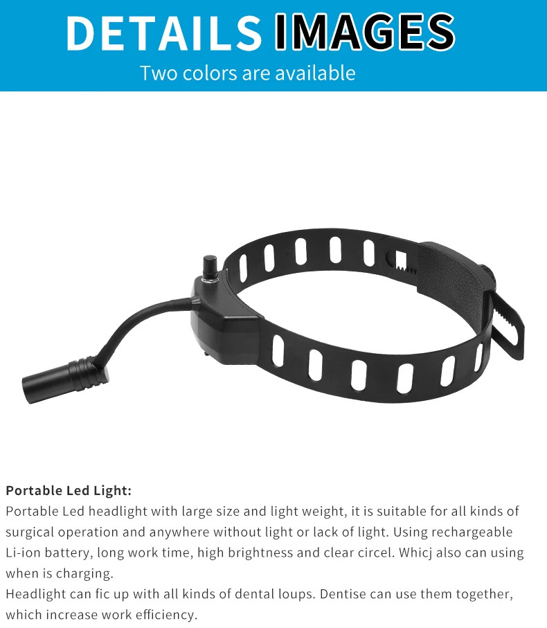 5W Surgical Headlight Dental LED Headlamp Head Band Portable Medical Front Light