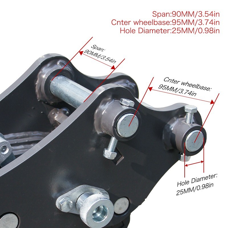 25mm Excavator Quick Hitch Coupler for 0.5-1.6 Ton Mini Excavator Free Ship