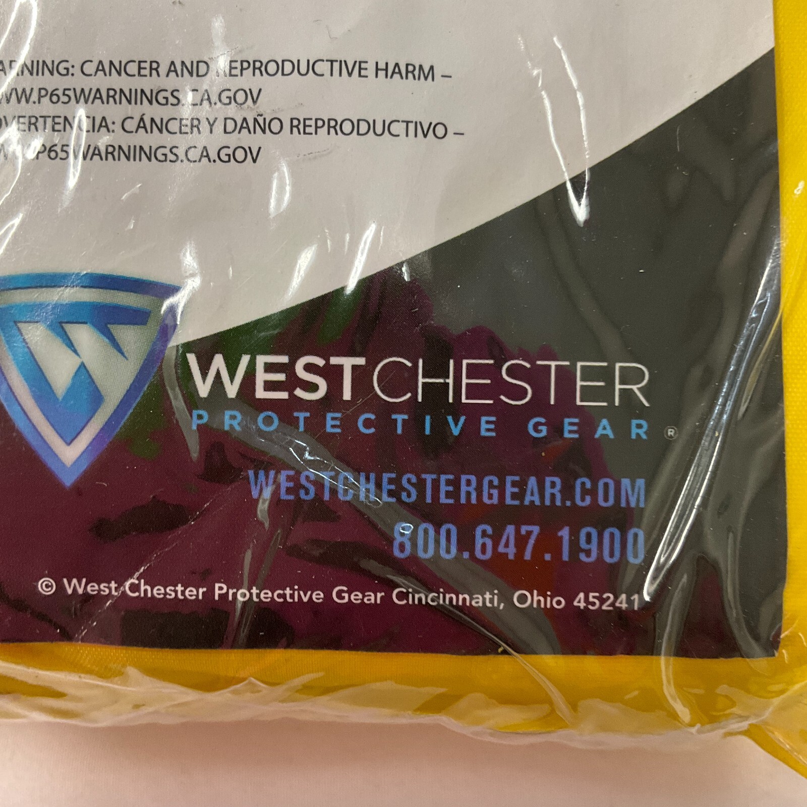 Westchester Protective Gear Rain Suit 3 Piece Unisex Adult Size M Yellow