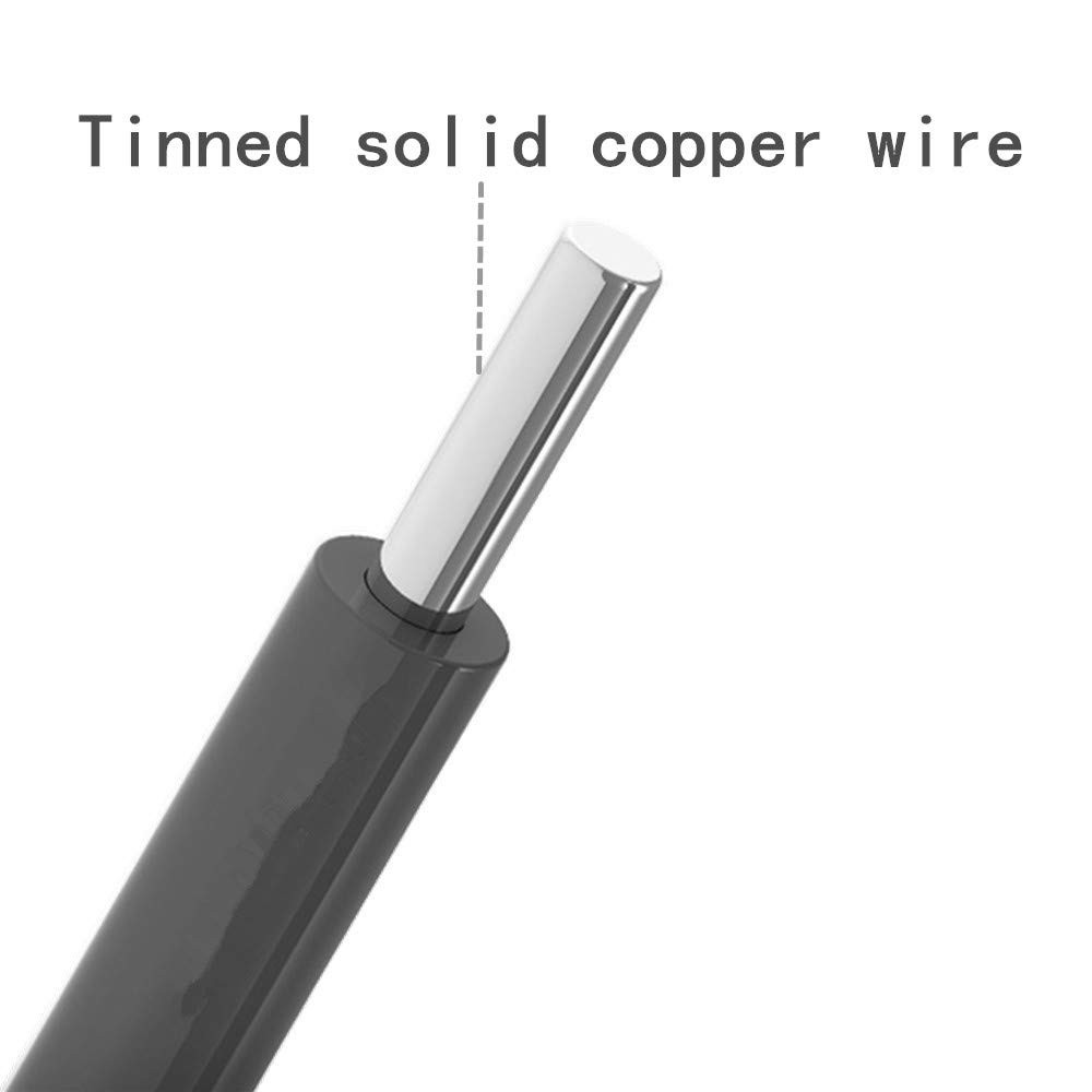 TUOFENG 30 awg Wire Solid Core Hookup Wires 6 Different Colored Jumper Wire 100f