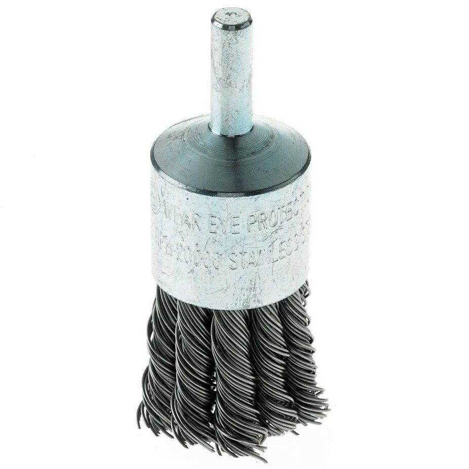 10 pack – 1″ Wire Knot End Brush Stainless Steel 1/4″ Shank Drill or Die Grinder