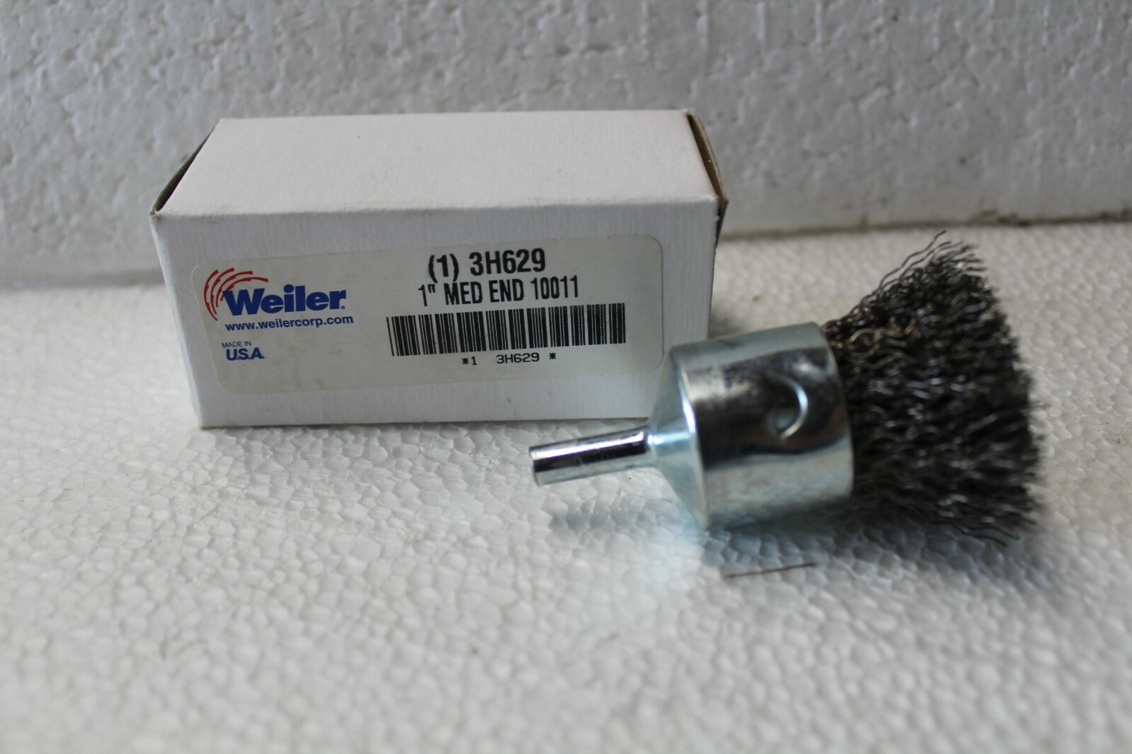 11 NIB Weiler 1″ Crimped Wire End Brush 10011 Med Rd Shank Steel 22,000 Max RPM