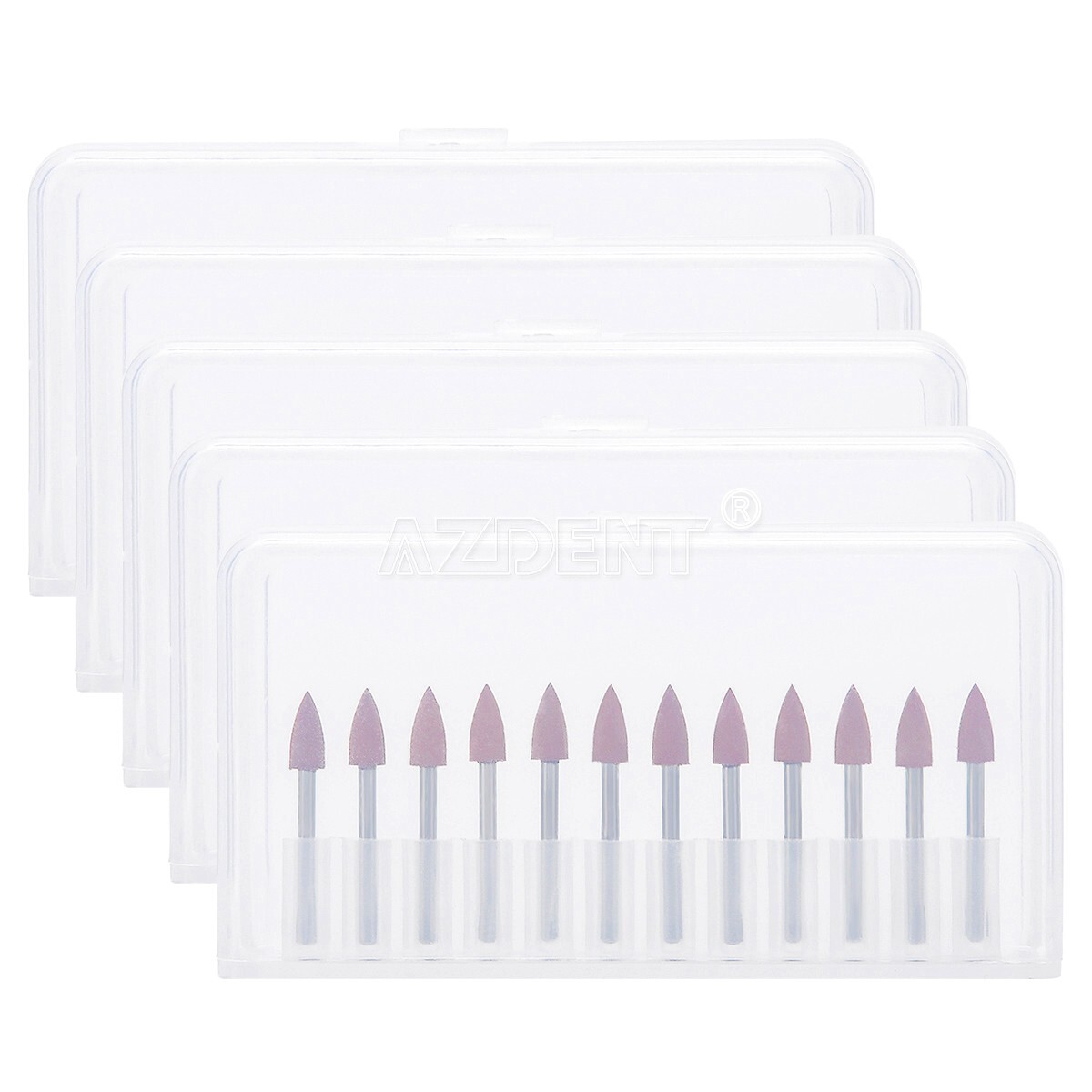 12pcs Dental Polishing Polishers Bur FG 1.6mm Mini Points Brownie Friction Grip