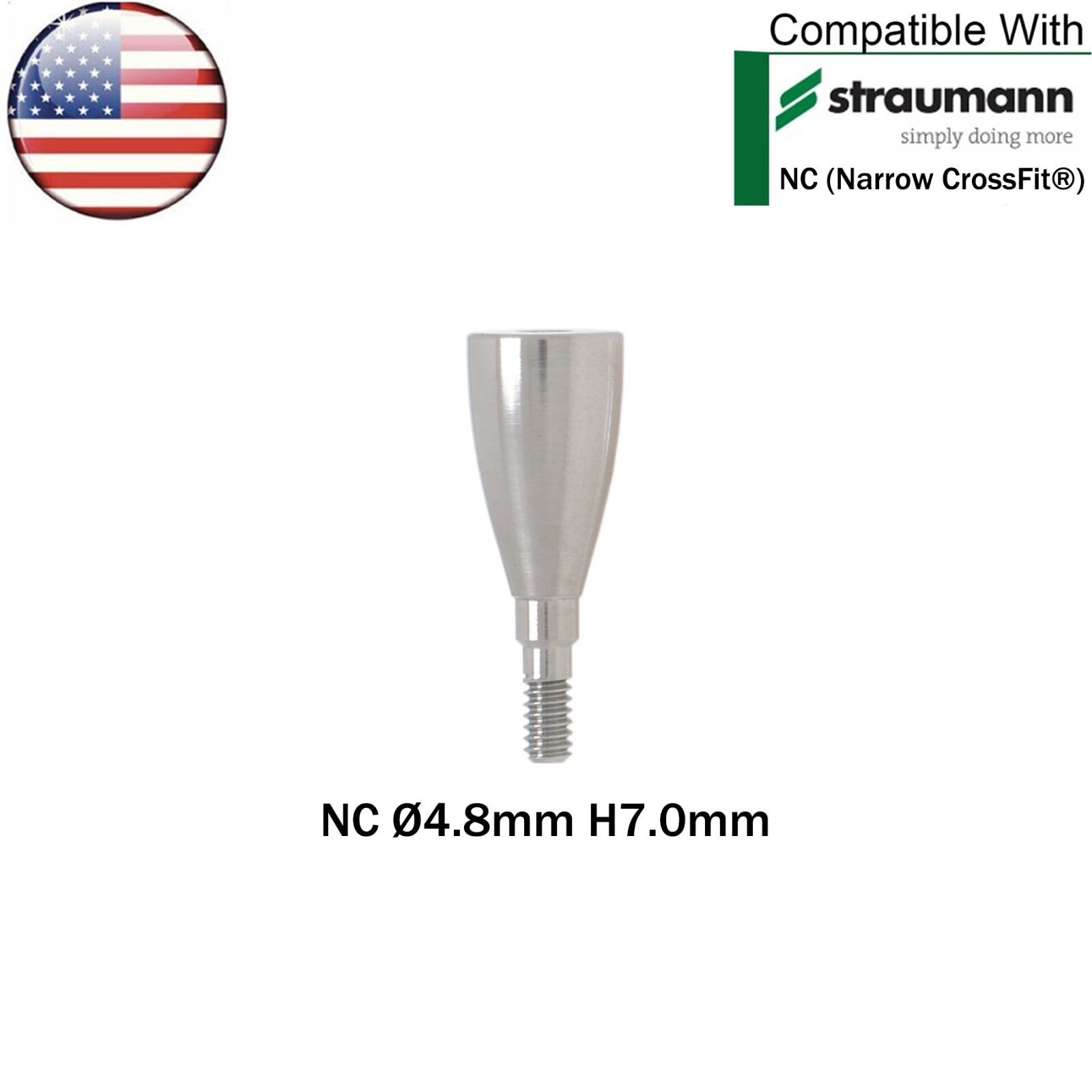US Dental Mini Healing Abutment NC Healing Closure Cap Fit Straumann ITI BL/BLT