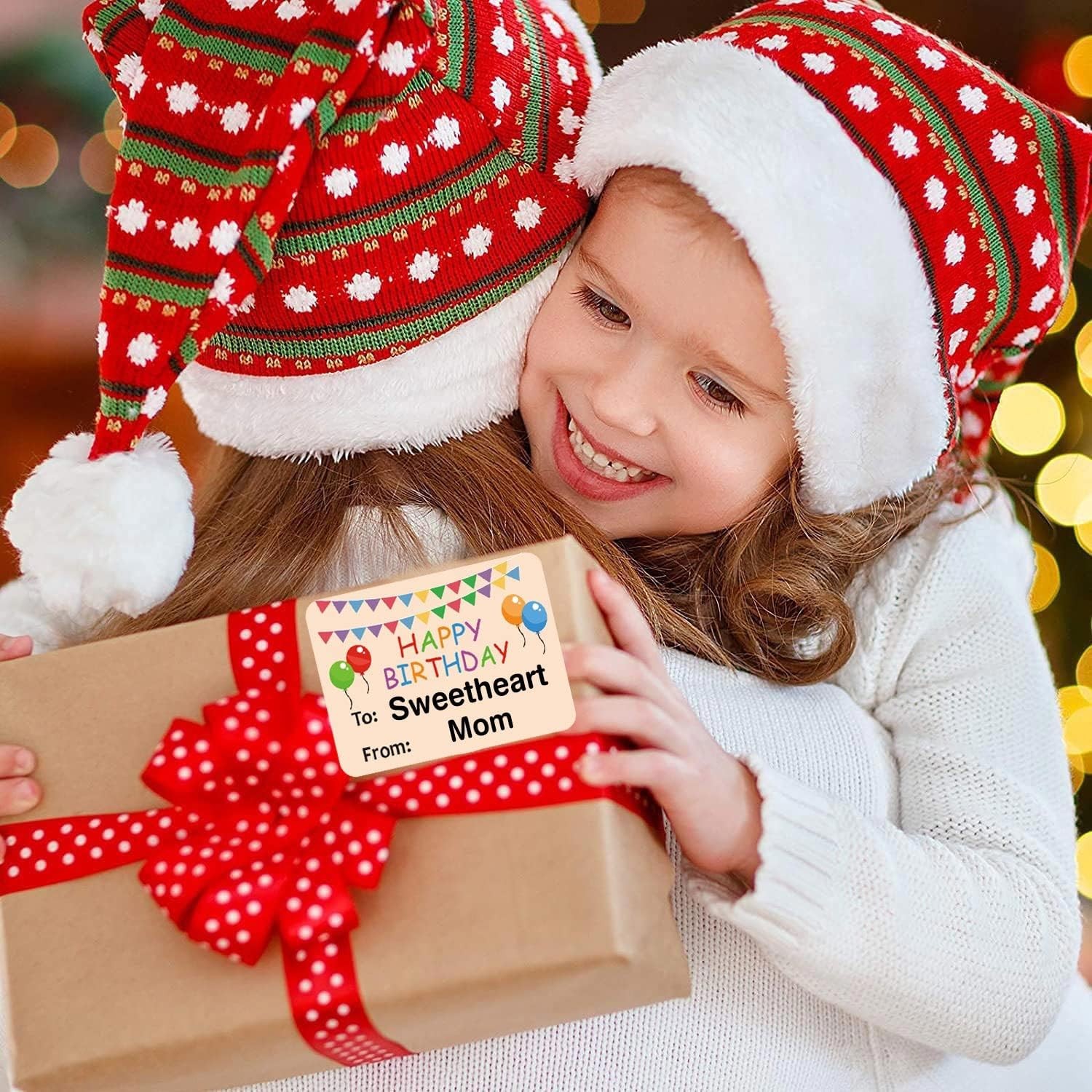 Happy Birthday Gift Tags Name Stickers 1.5 x 2 2×1.5 Inch, Rectangle