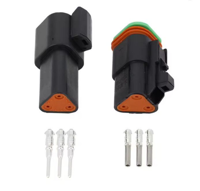 2 3 4 6 8 12 Pin Deutsch DT Black Series Waterproof Electrical Connector KIT