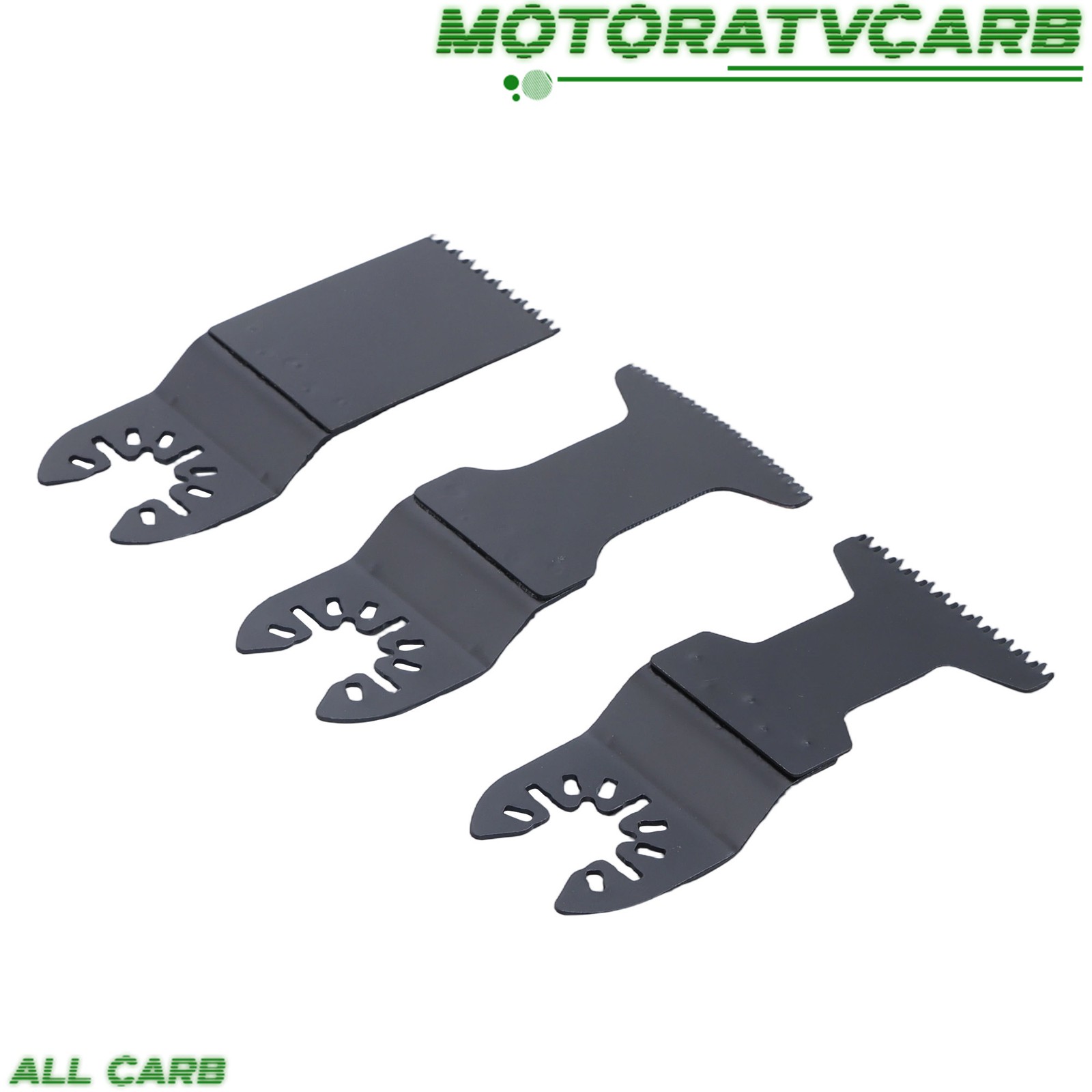 ALL-CARB Upgarded 25Pcs Multi Tool Blades Set Includes 5 Types Saw Blades Black