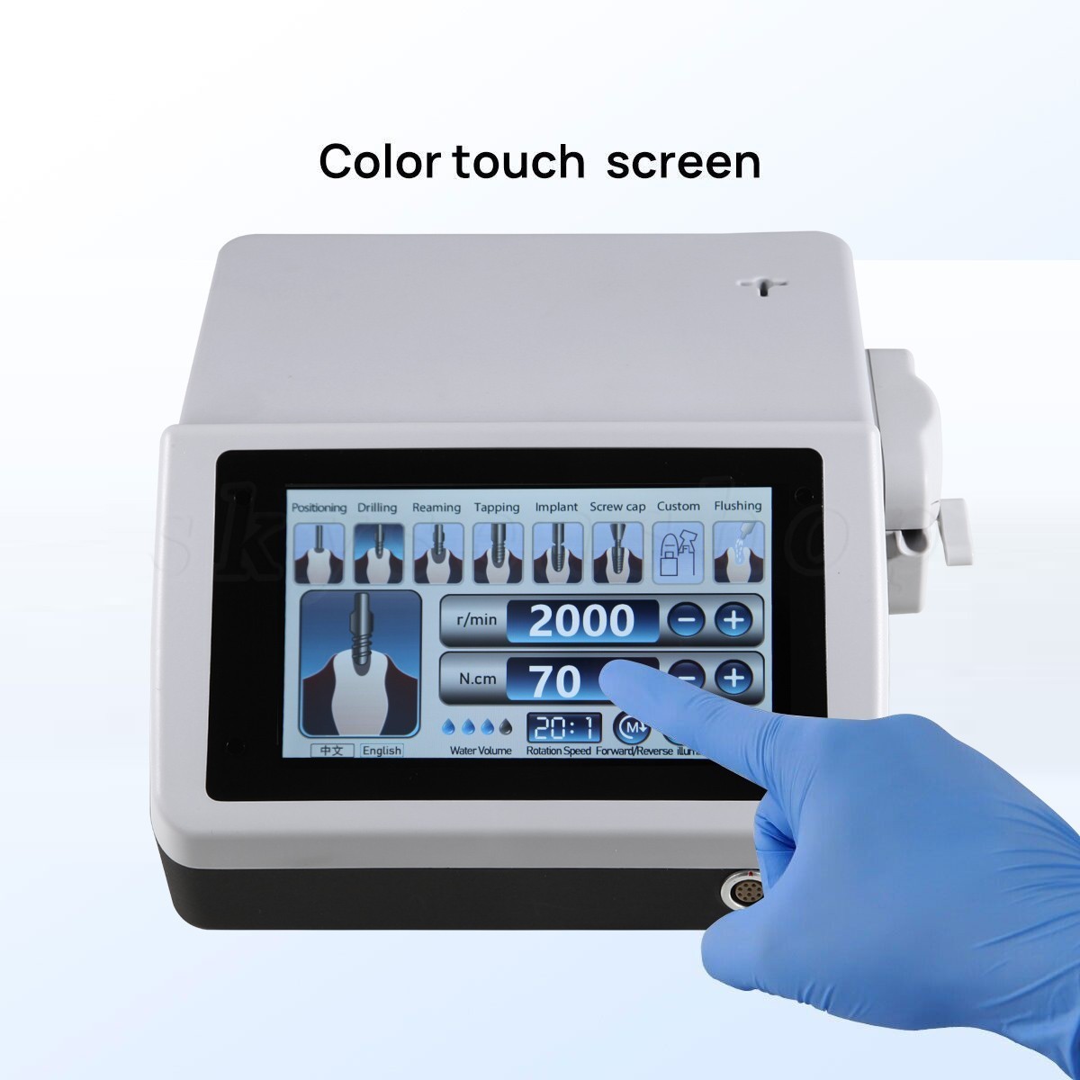 Dental Implant Motor System Brushless Surgical Motor / 20:1 1:5 LED Contra Angle
