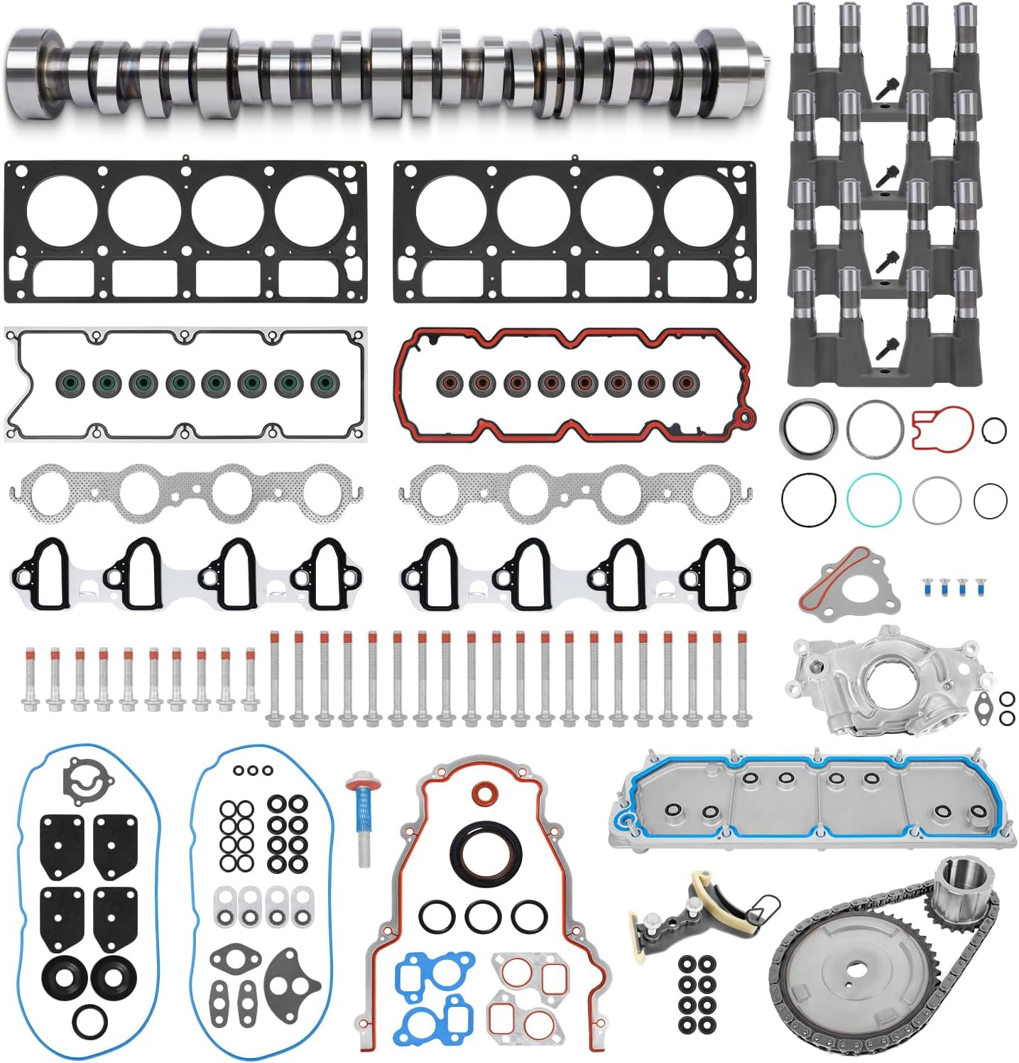 N.o.n-A.F.M DOD Conversion Kit w/Camshaft Lifters Timing for 07-13 Silverado 5.3