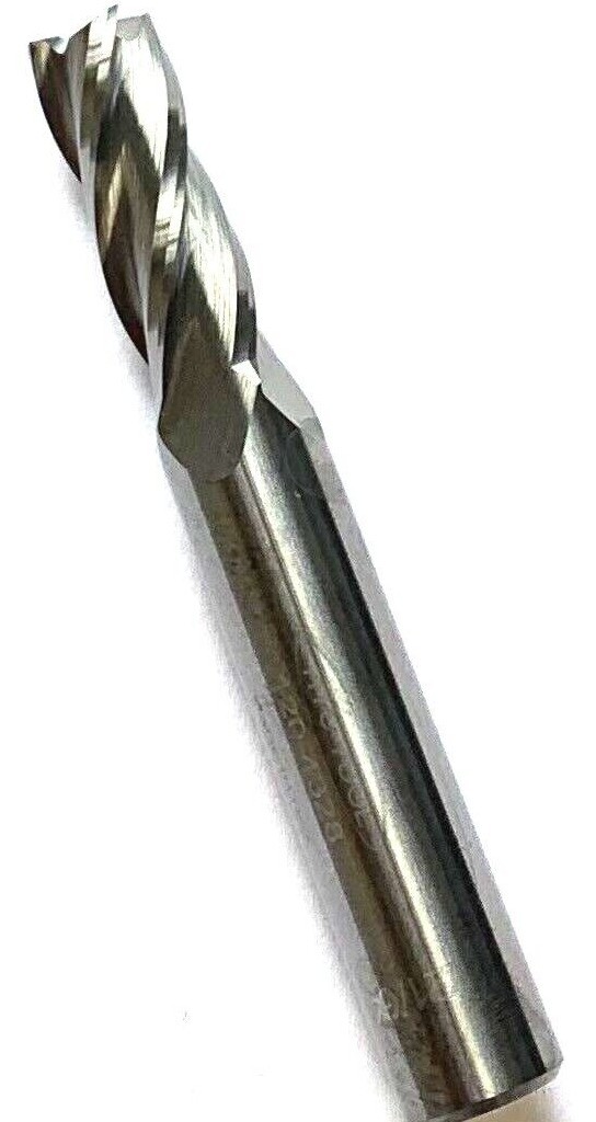 21/64″ 4 FLUTE SINGLE END CARBIDE END MILL – BRIGHT FINISH – HTC 120-4328 – USA