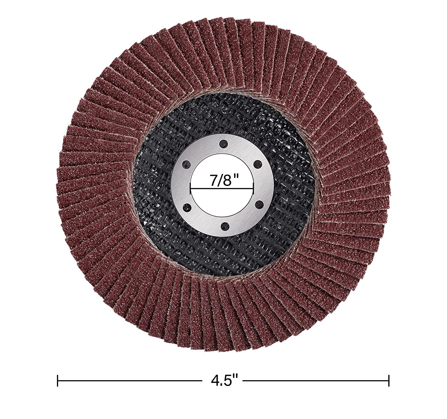 20 Pack Flap Discs 4.5? X 7/8? Grinding Wheel T27 Flapper Wheel for Die Angle US
