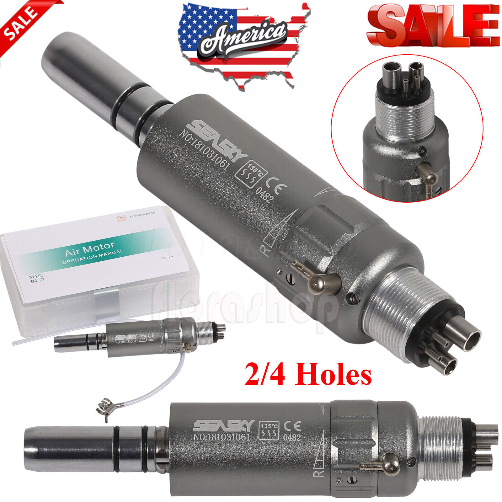 NSK Style Dental Ring LED High Speed Handpiece Shadowless E-Generator Turbine 4H