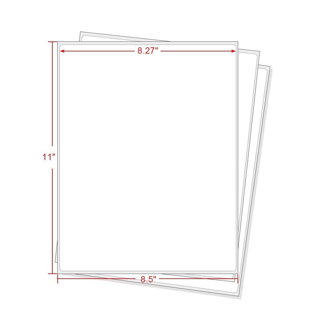 Address Shipping Labels 8.5×5.5 Self-Adhesive Blank for Laser & Inkjet Any Size