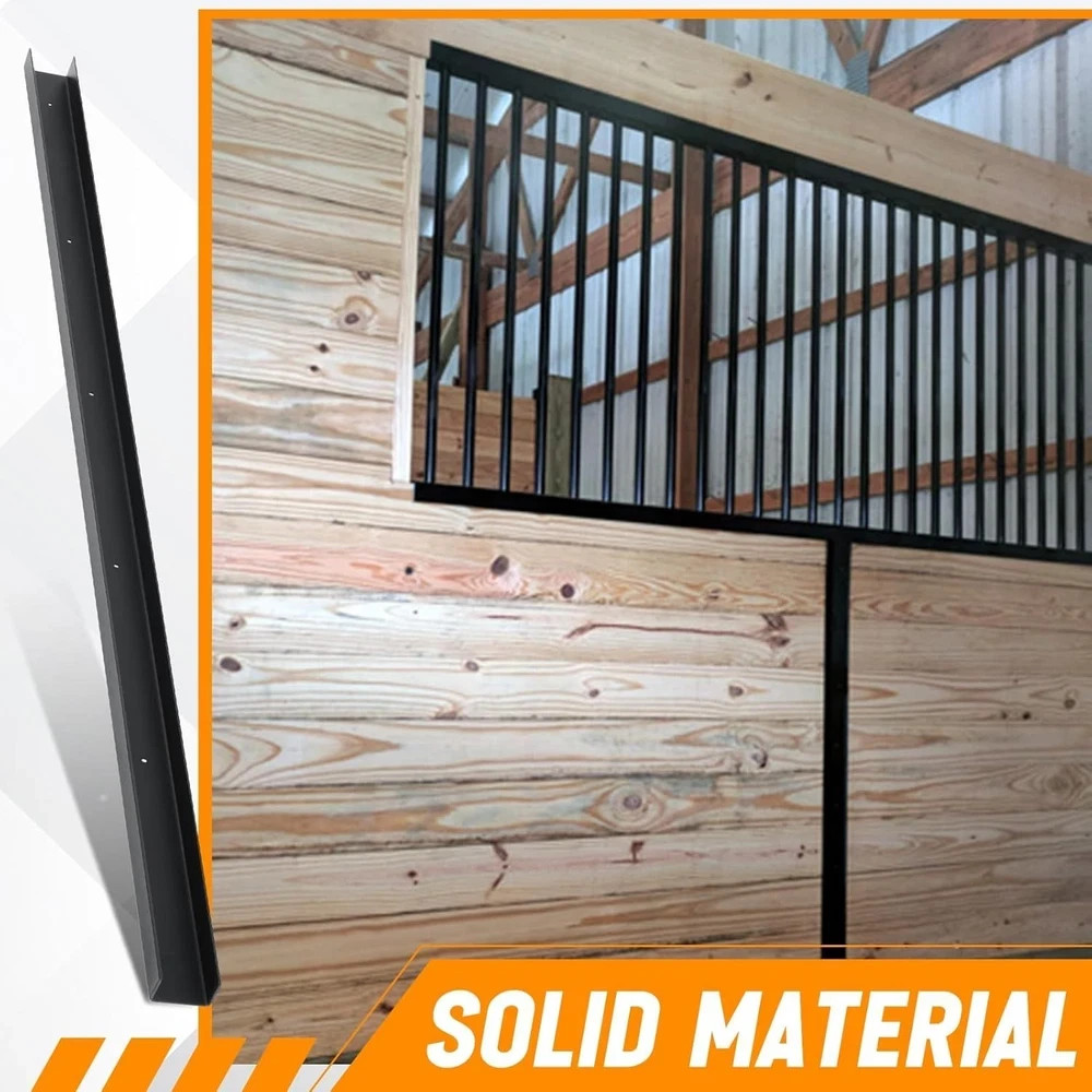 12 Pack 42 Inch Horse Stall Wall Channels Galvanized Steel Easy Installation