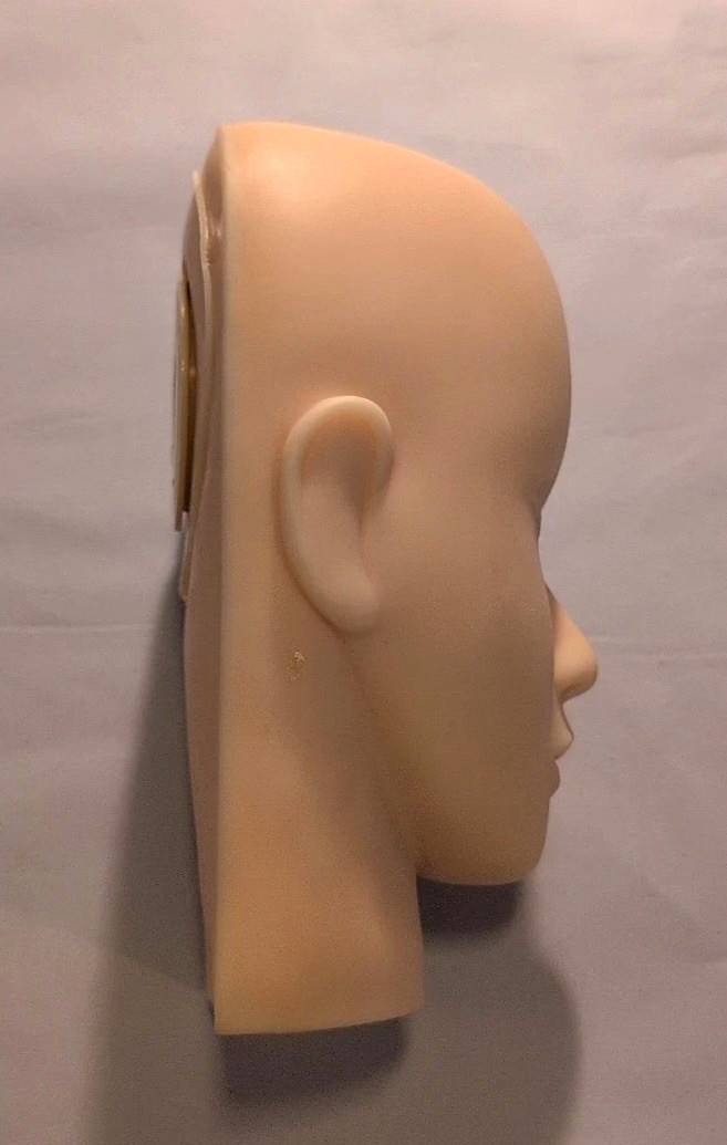 EYELASHES PRACTICE MANNEQUIN HEAD BEAUTY TOOL ESTHETICIAN COSMETOLOGY FLAT HEAD