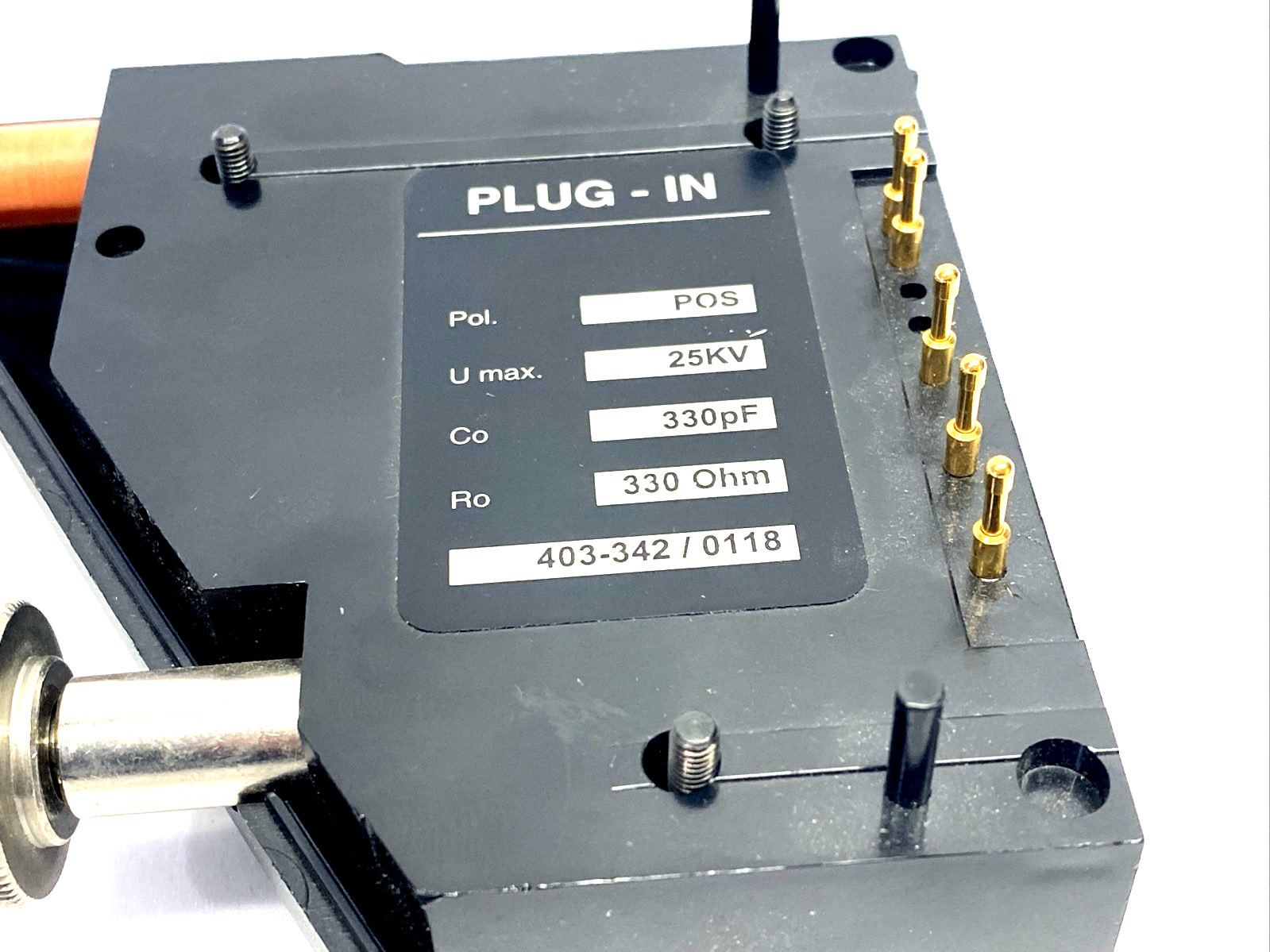 Schaffner 403-342 Electrostatic Discharge Simulator Network 330pF 330 Ohm 25kV