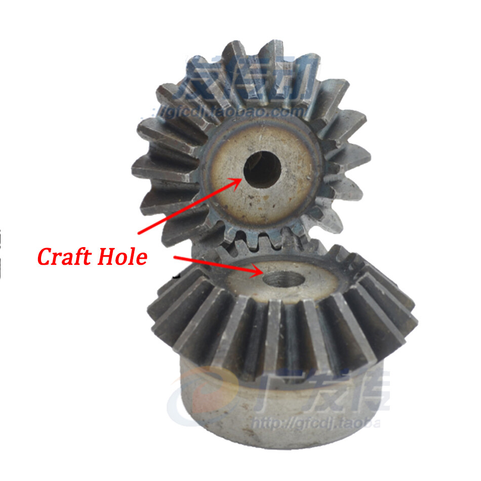 1/1.5/2/3/4/5 Mod Bevel Gear 15-40T Transmission Gears Bevel Teeth 90° 45# Steel
