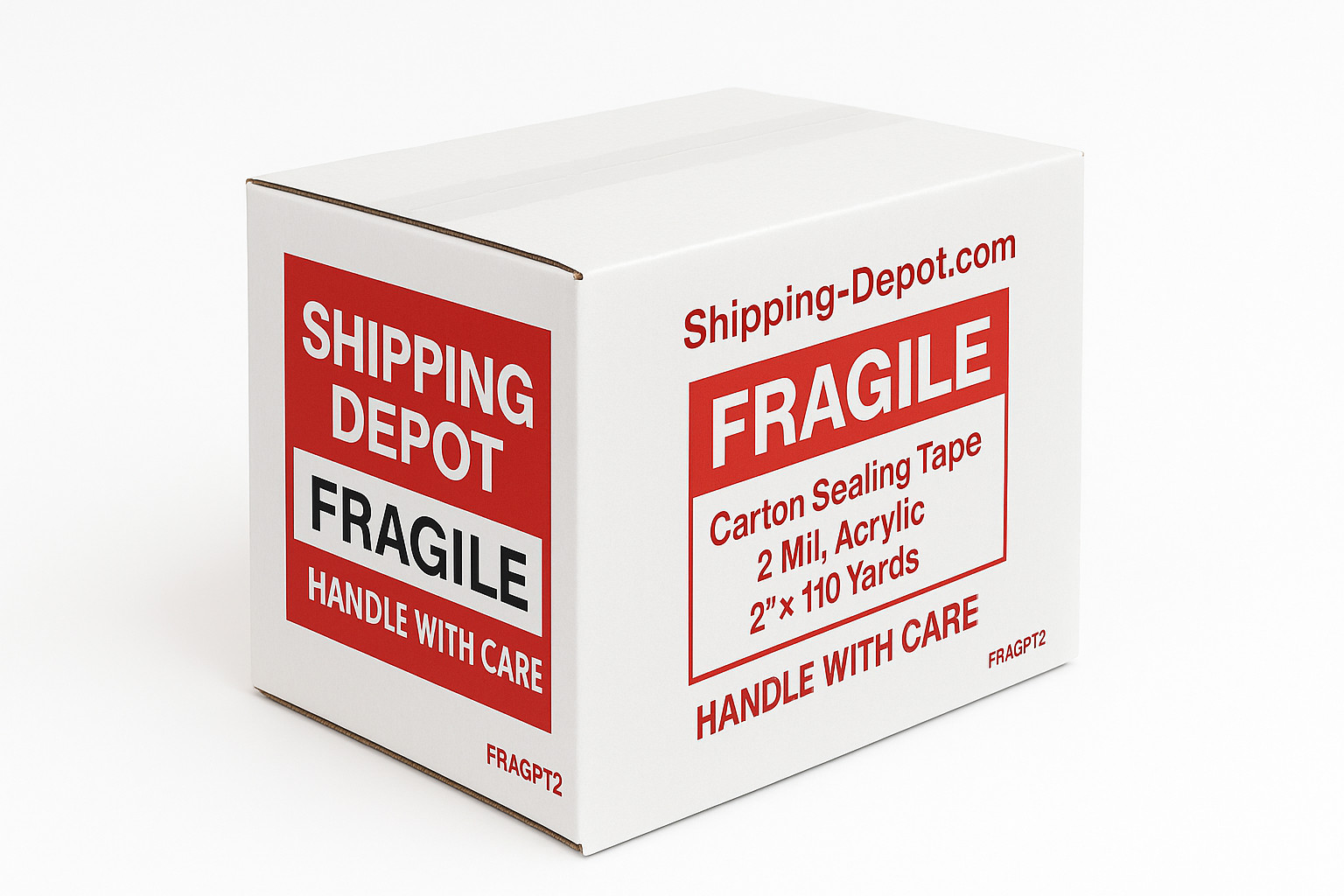 6 Rolls Fragile Shipping Tape 2″x110 Yards Packing Shipping Box Sealing Tape