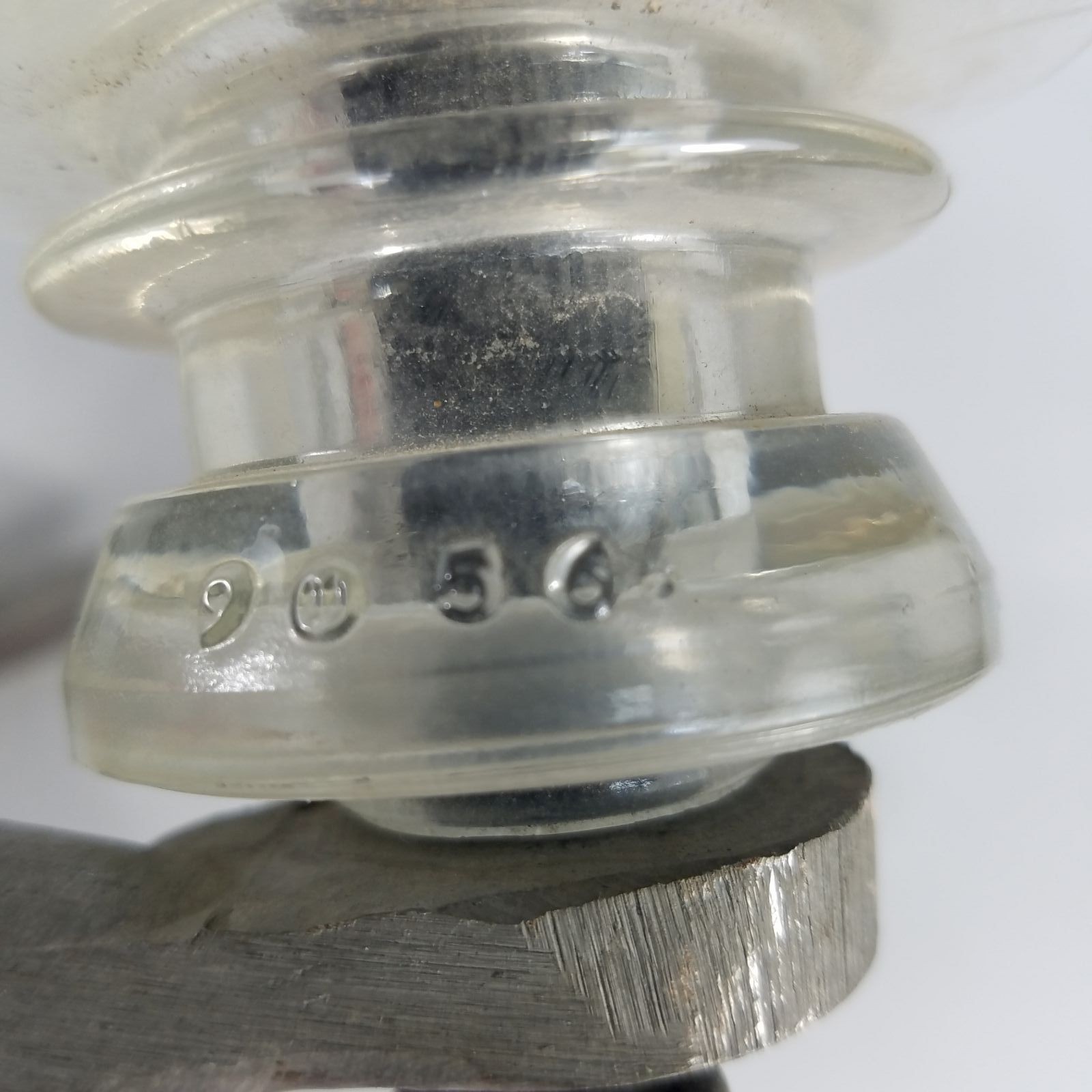 Case Span Bracket RH ALCOA P207/FC SE1 4 Glass Insulators Telegraph Phone 1950s