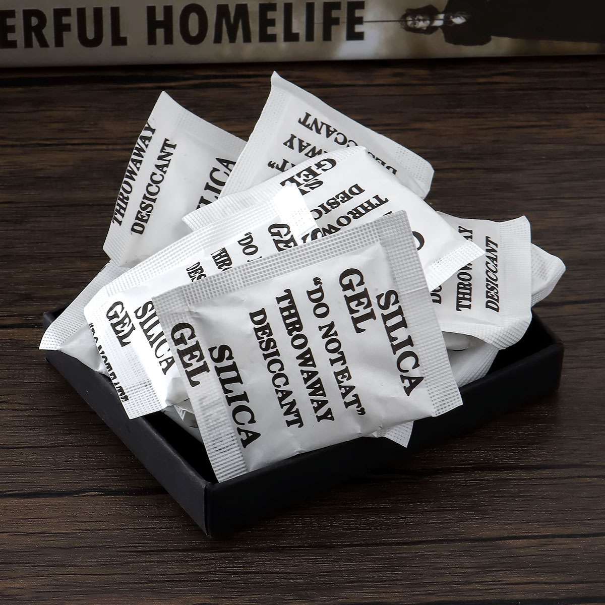 60/100pcs Silica Gel Packets 5g Grams Desiccant Pack Moisture Absorber Reusable