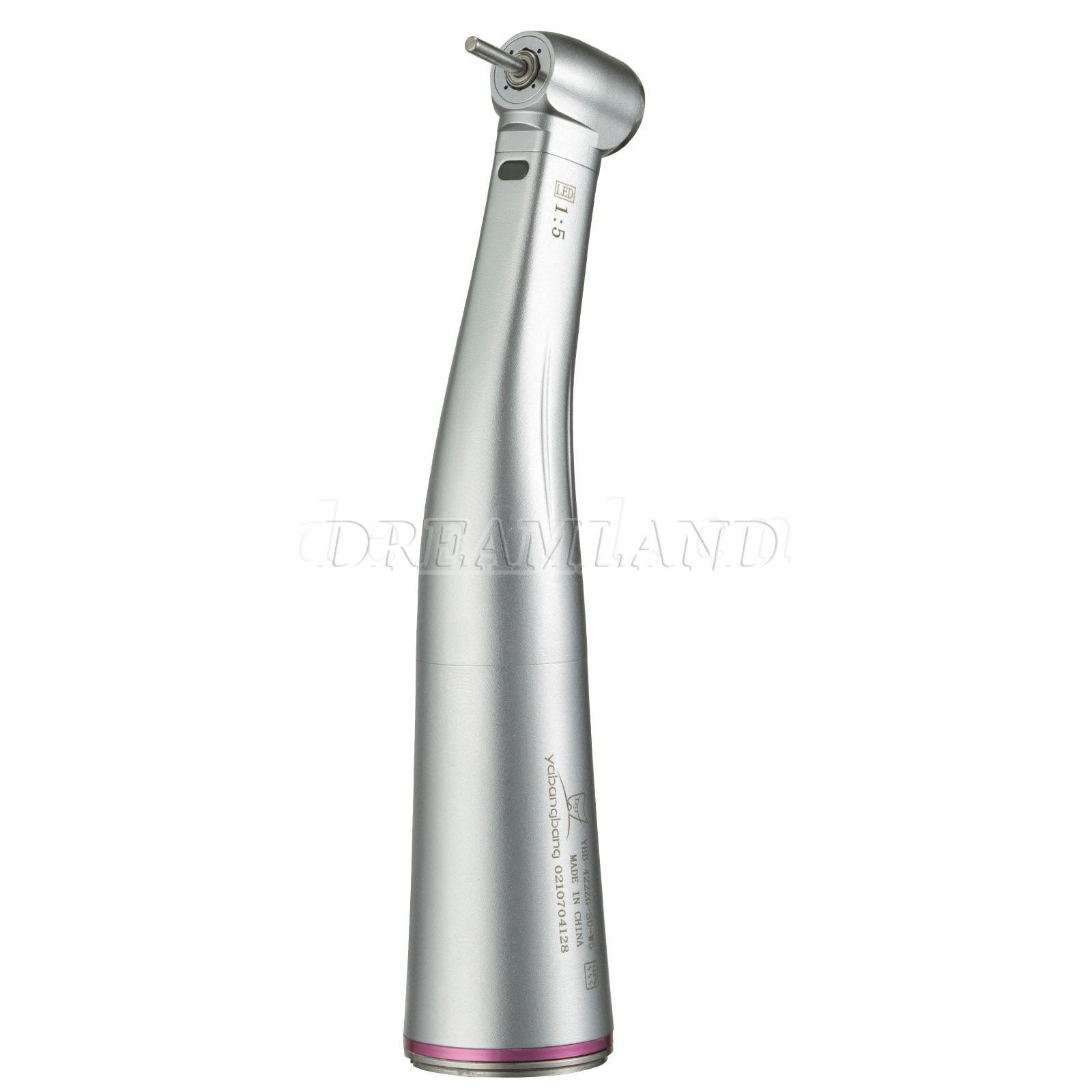 NSK Style Dental 1:5 Increasing Handpiece Fiber Optic LED Contra Angle Red Ring