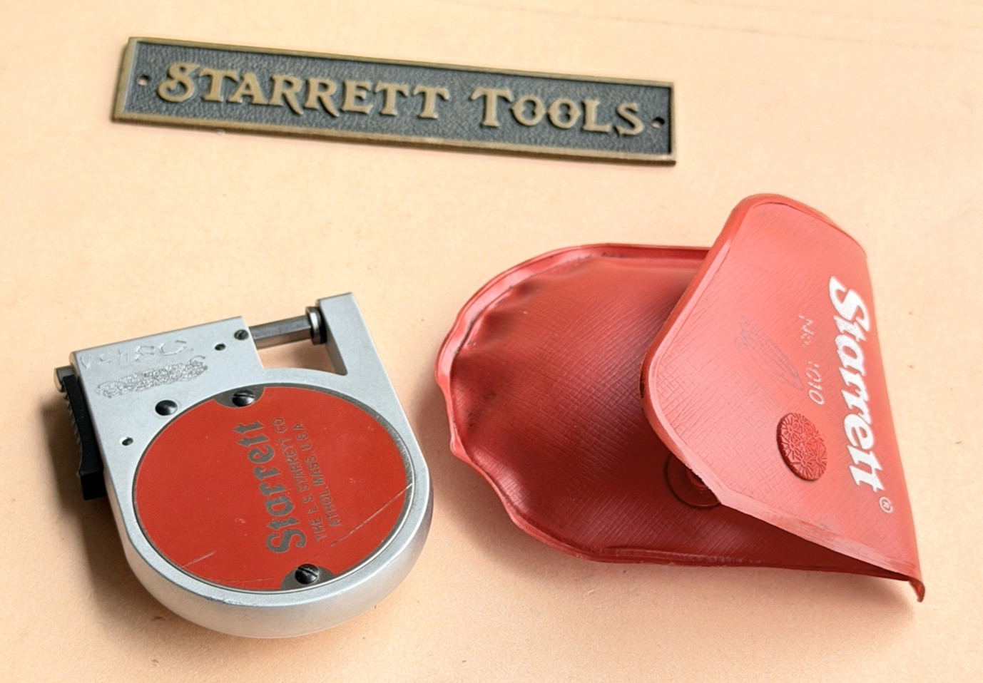 STARRETT No.1010Z Dial Indicator Pocket Gage 0-.375″ Range, 0-100 Dial Reading!