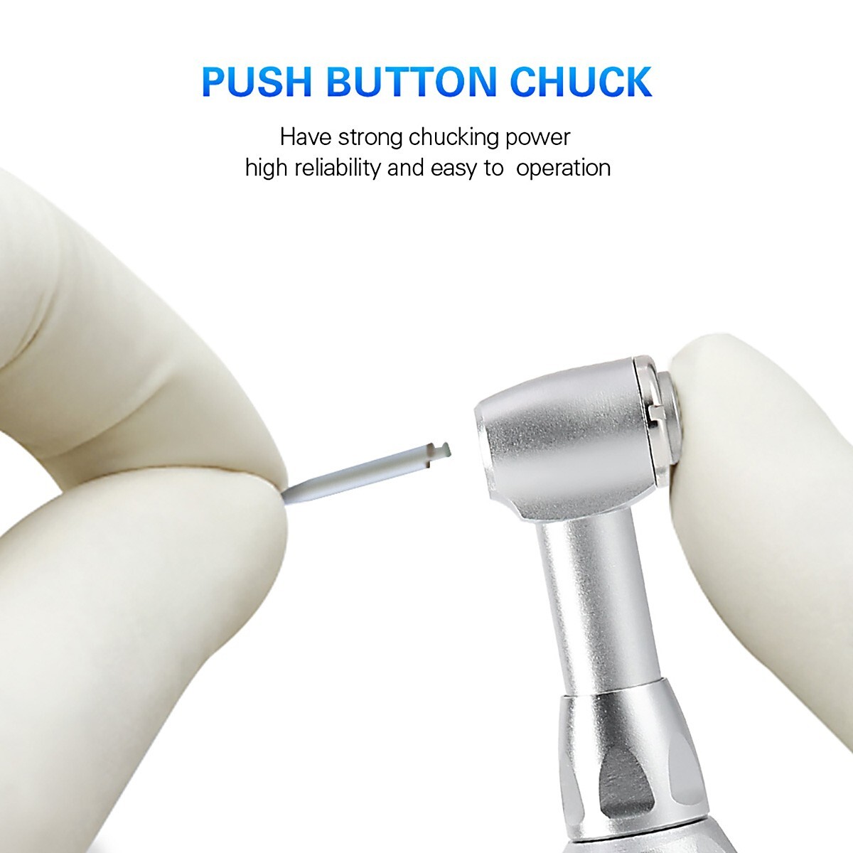 Joydental Dental Slow Low Speed Handpiece Contra Angle Push Button E-Type