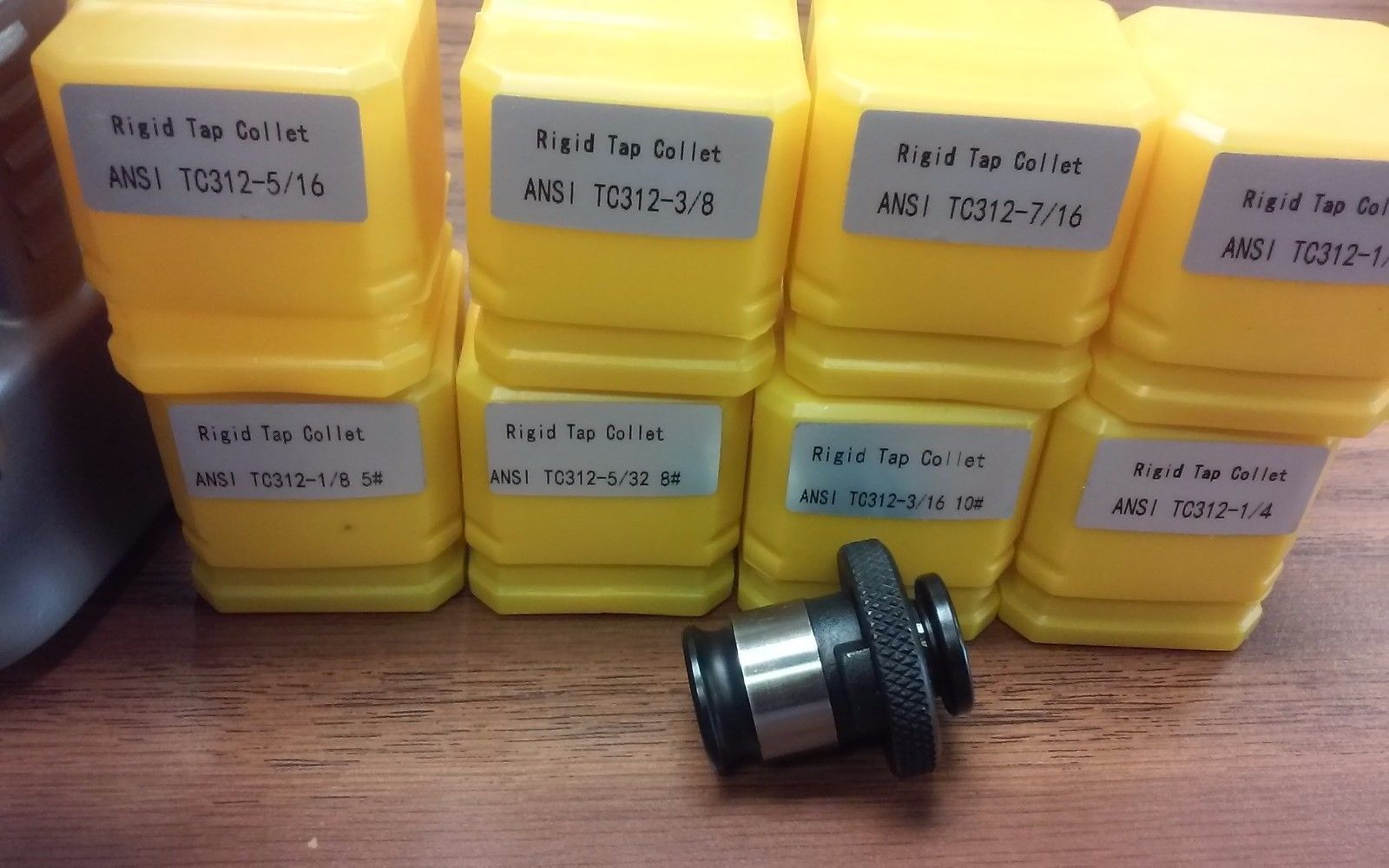 6 ANSI Rigid Tap Collets,positive drive P-type tap adapters,quick change style