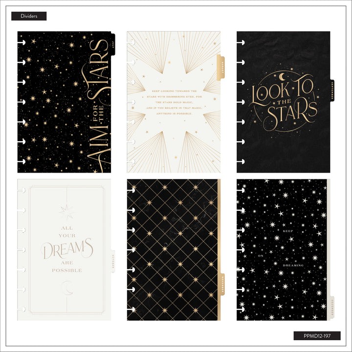 2026/2027 Happy Planner Eternal Stars Mini Dashboard Layout Planer