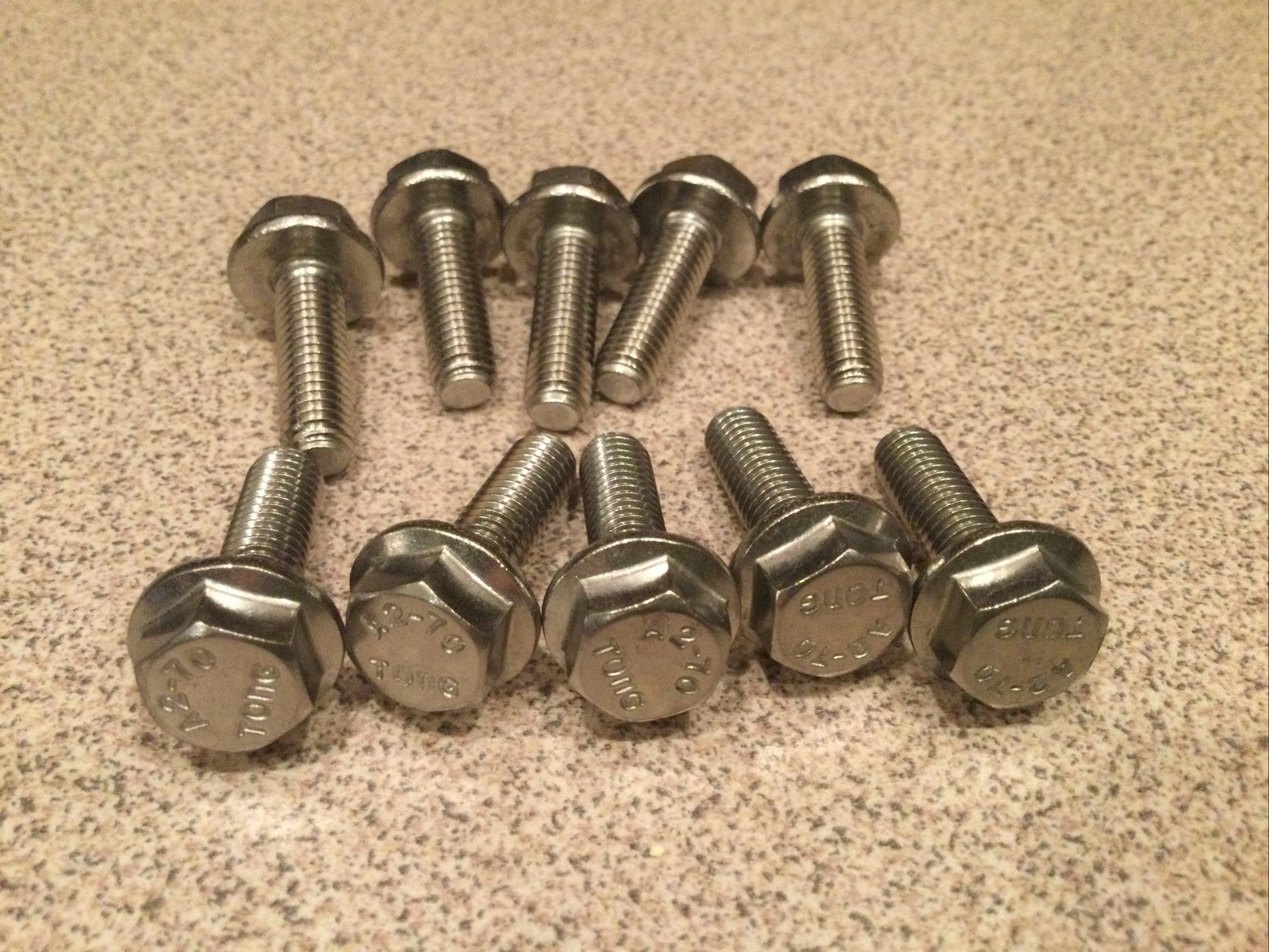 (100) M6 X 1.00 X 20 Stainless Steel DIN 6921 A2 Hex Flange Bolts M6x20mm Flange