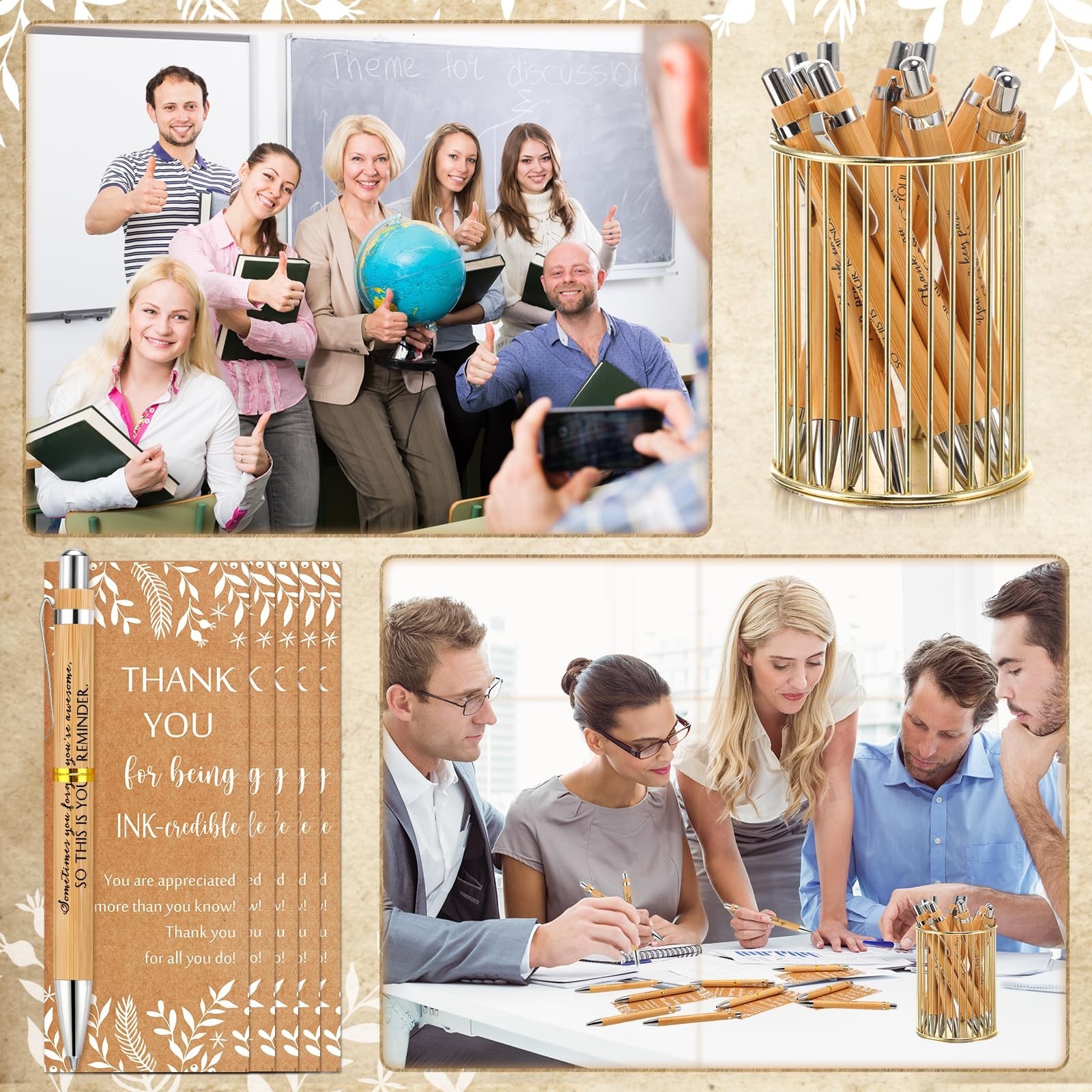 ReliThick 30 Sets Inspirational Pen Bulk End of Year Gifts from Teacher Emplo…