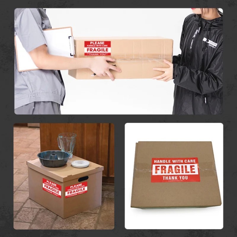 Fragile Stickers 1 Roll 250 2×3 Fragile Label Sticker Handle With Care Mailing