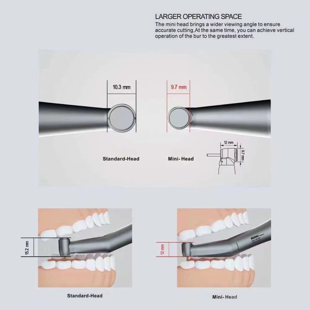 BEING Dental 1:5 Fiber Optic MINI Contra Angle Increasing Handpiece Fit KAVO/NSK