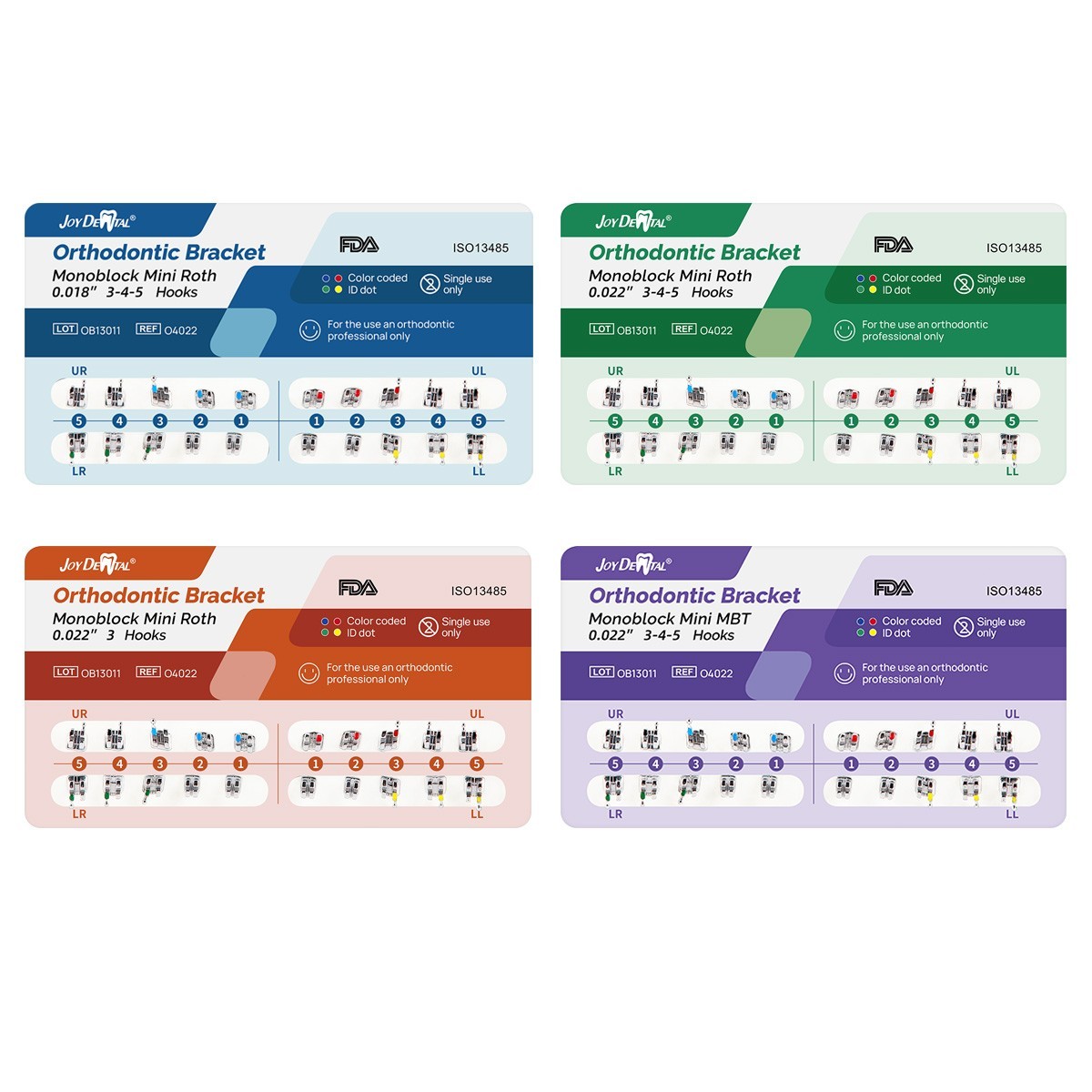 AZDENT Dental Orthodontic Ligature Ties Elastic Rubber Bands 1000Pcs 23 Colors