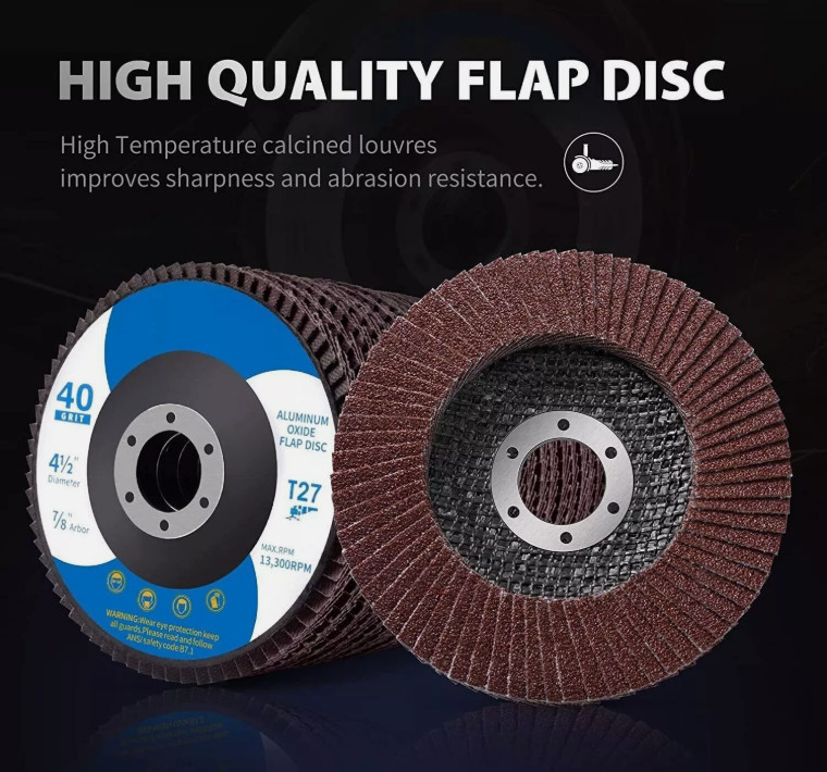 20 Pack Flap Discs 4.5″ x 7/8″ Grinding Wheel T27 Flapper Wheel for Die Angle US