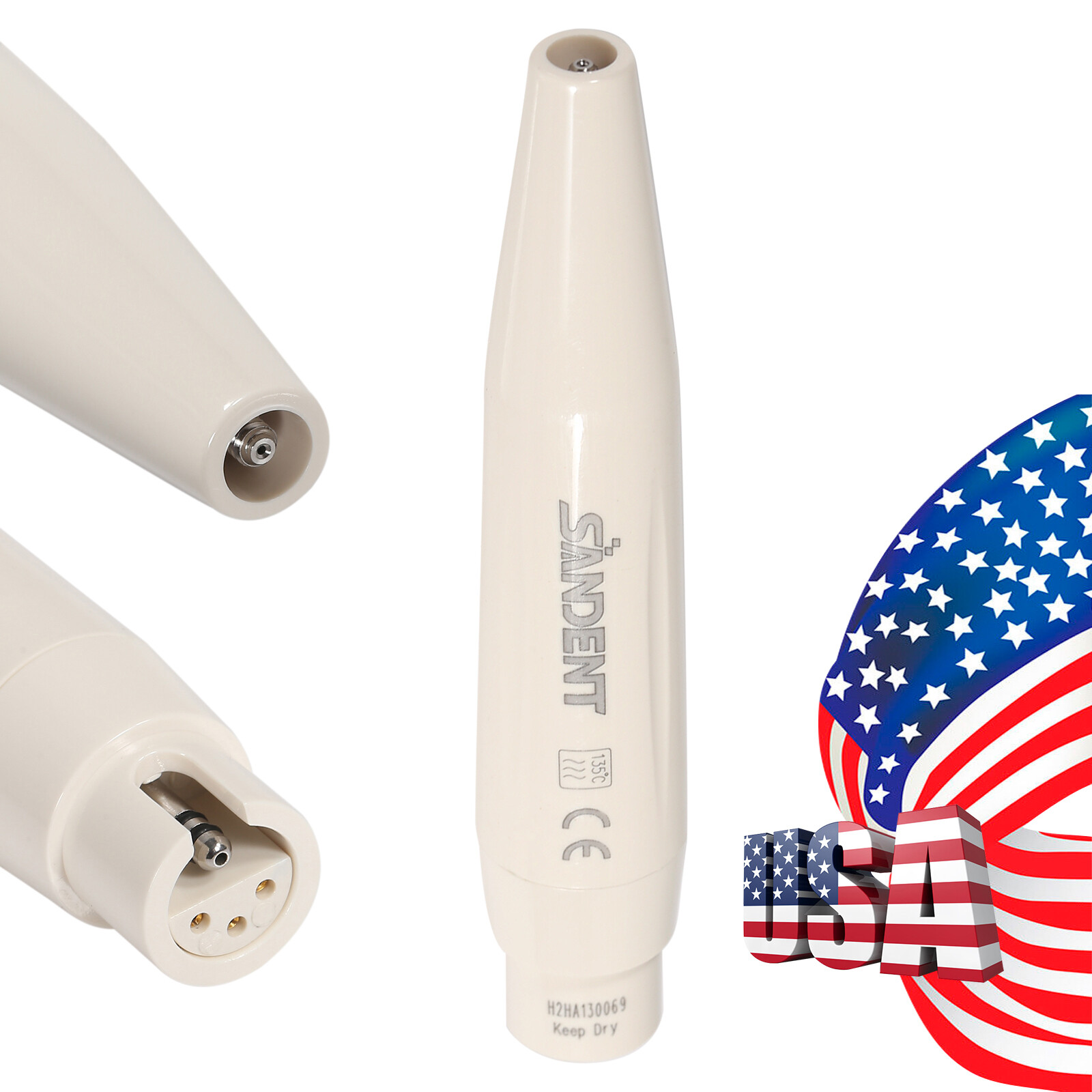 USA SANDENT Dental Piezo Ultrasonic Scaler Handpiece Fit DTE SATELEC Tips SK-D1
