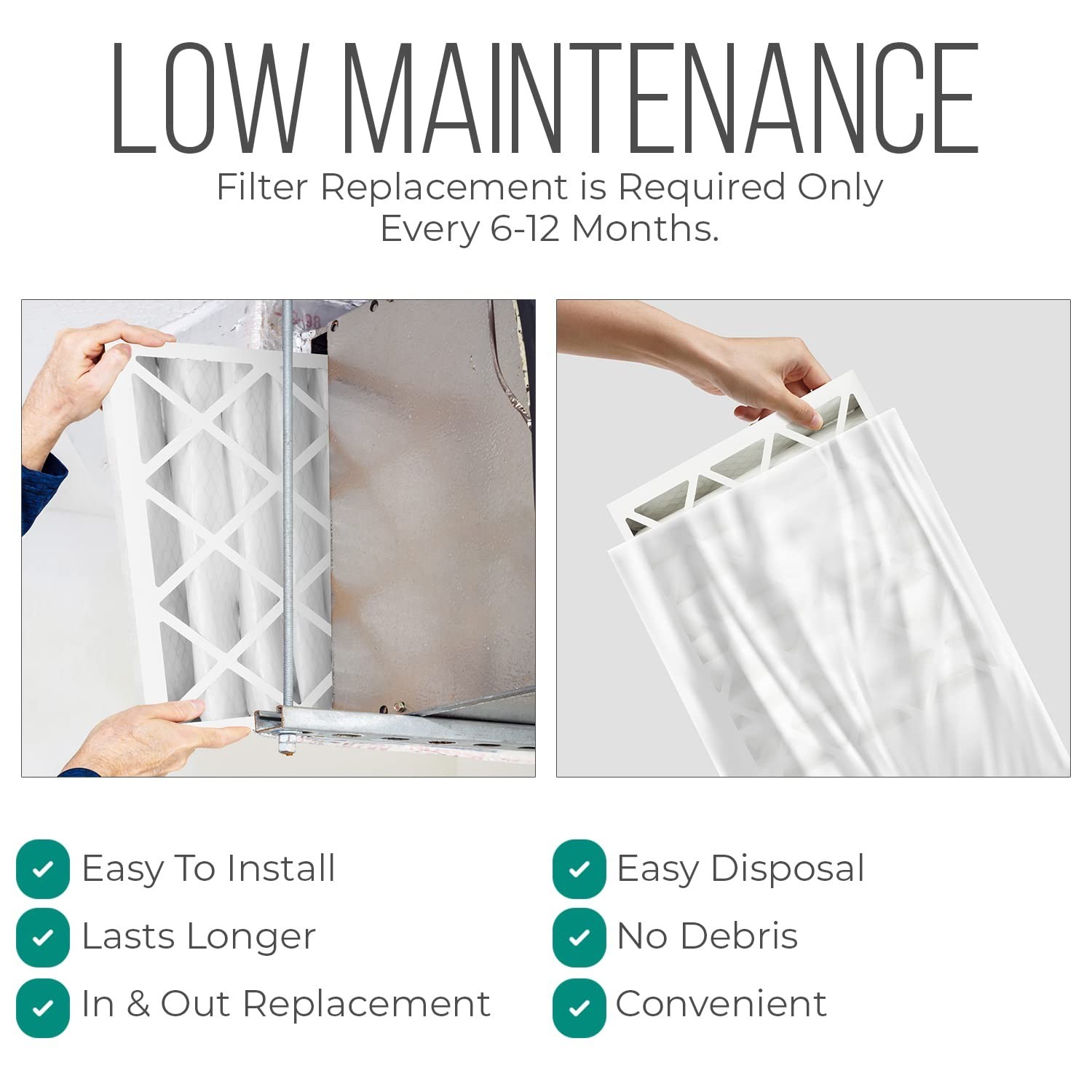 Furnace Filters 16x25x4 – HVAC Air Filter Replacement FC100A1029 Merv 11 with…