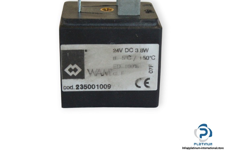 WAM 235001009 ELECTRICAL COIL_24 V DC_3.8 W_Continuous Operation_Compact Design