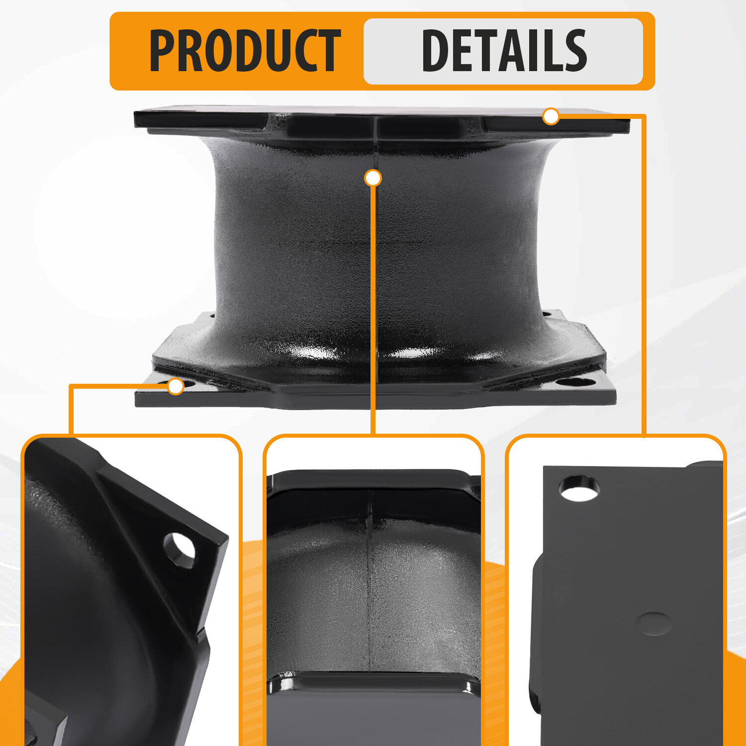 4PCS Rubber Isolator Shock Mounts For Stanley Hydraulic Vibratory Compactor