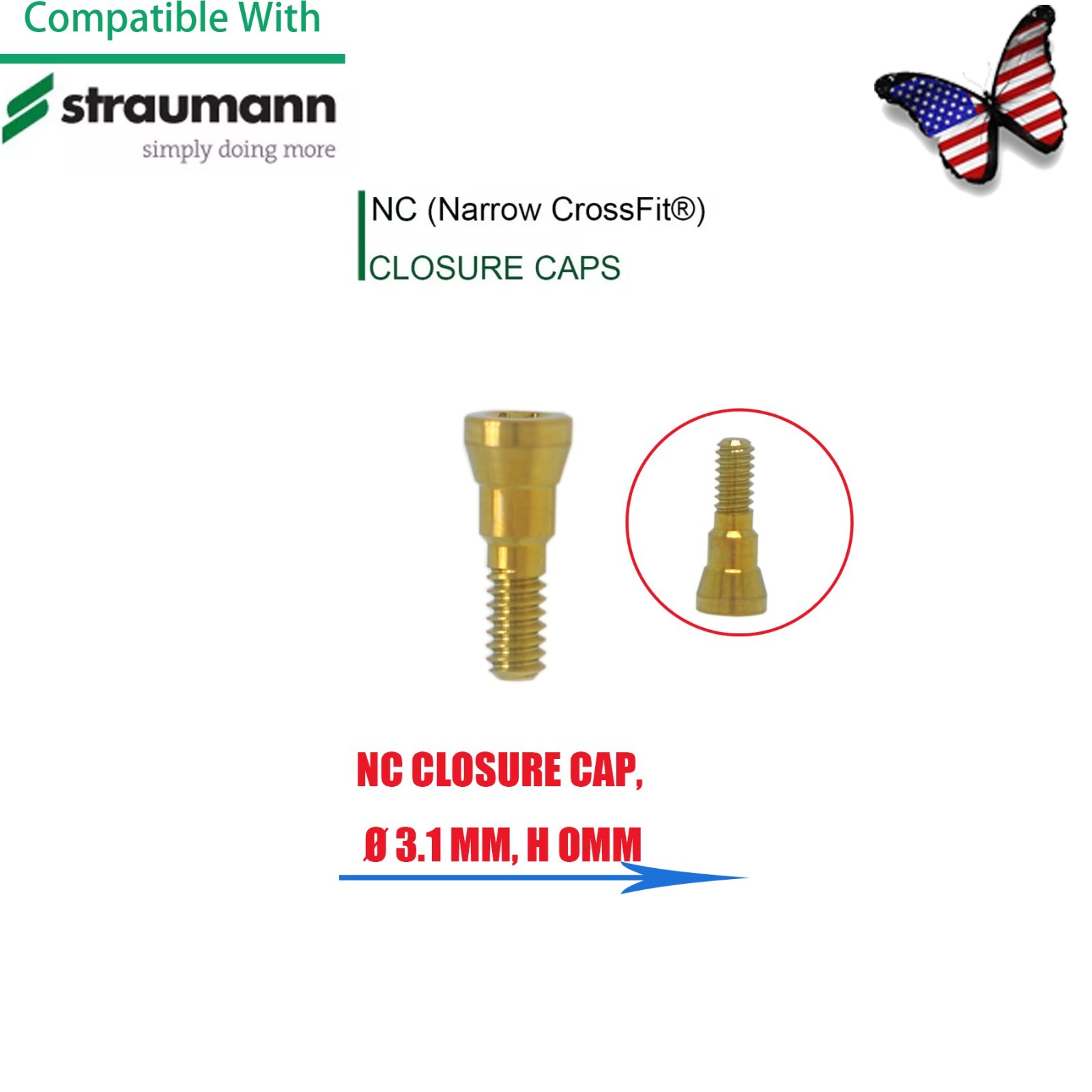 US Implant Accessories Healing Closure Abutment Fit Straumann ITI Dental Clinic
