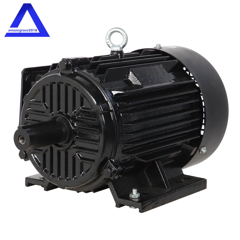 Electric Motor 5 HP 3 Phase 1800 RPM 184T Frame TEFC 230/460 Volt Severe Duty US