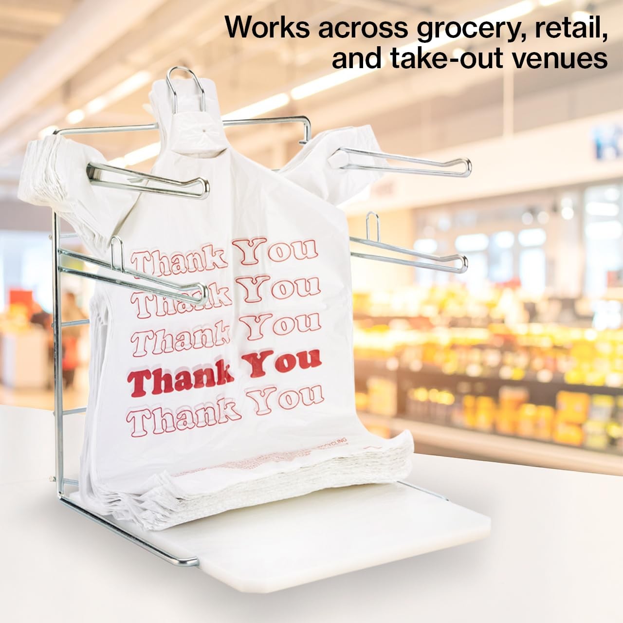 Thank You T-Shirt Bags – Pack of 1000 – (11 ½” x 6 x 21) – Thickness .48mil