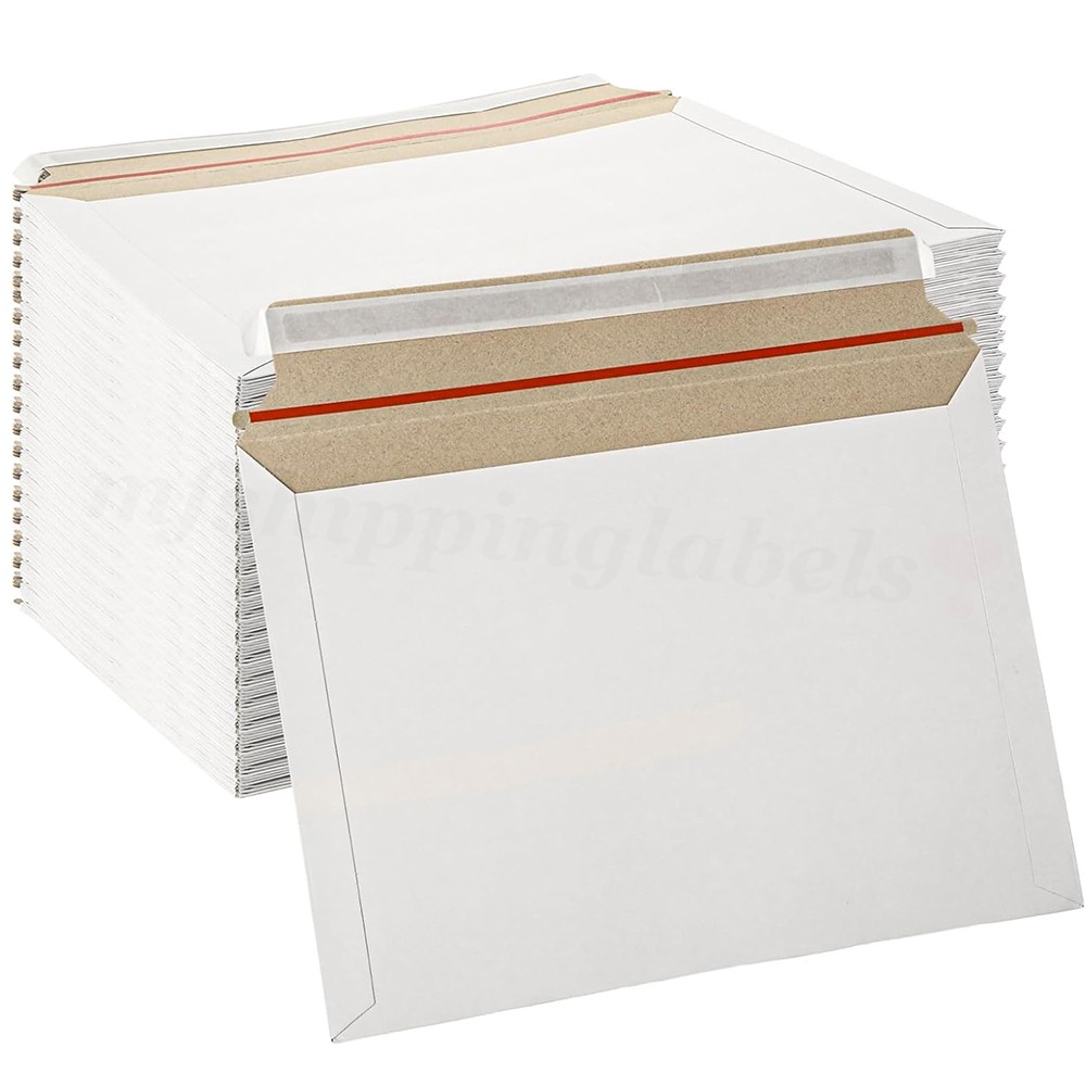 6.5 x 4.5 RIGID FLATS CARDBOARD ENVELOPE MAILERS DOCUMENT PHOTO SHIPPING WHITE